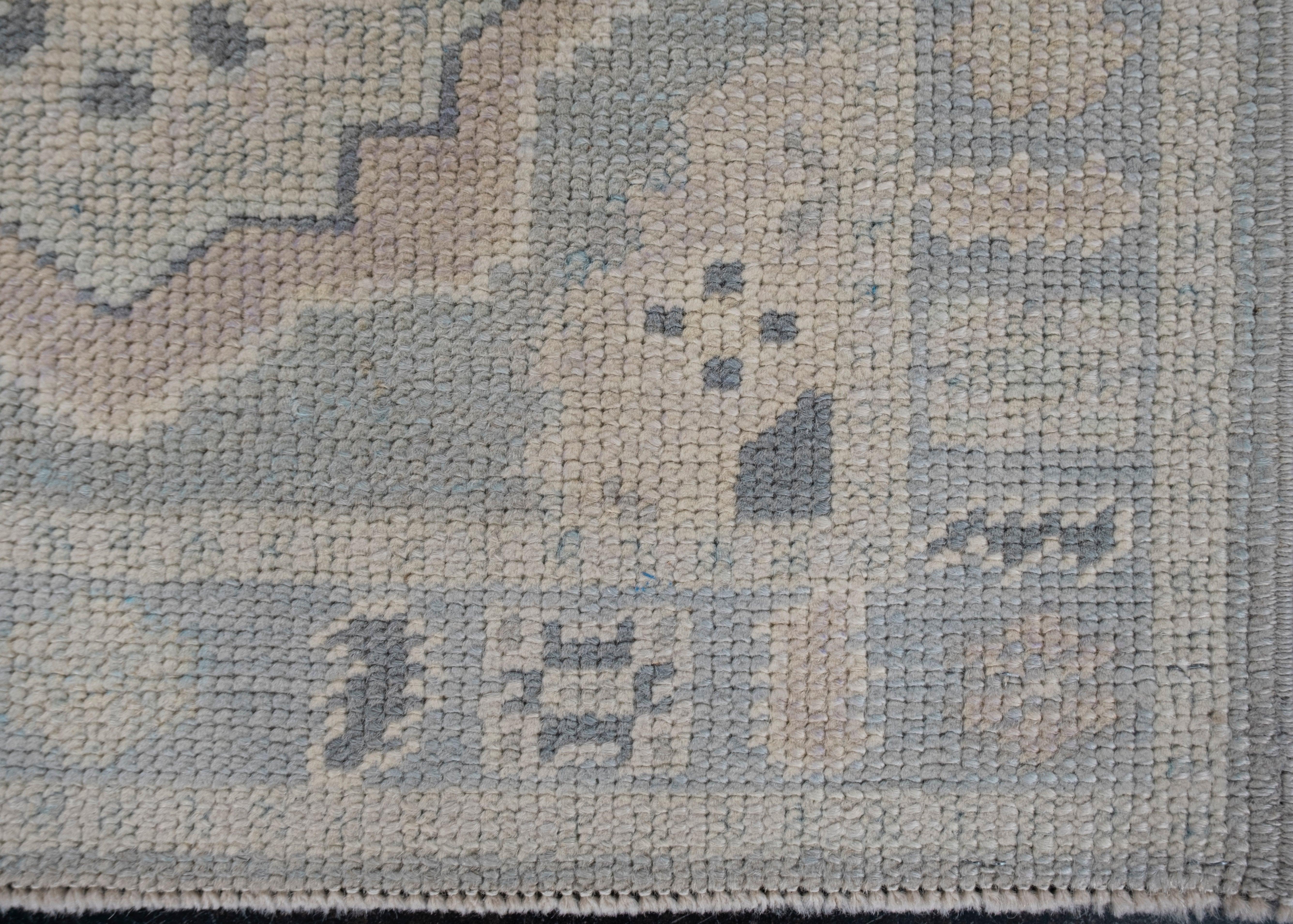 Oushak Rug Oriental Hand Knotted Turkish Oushak 3'1