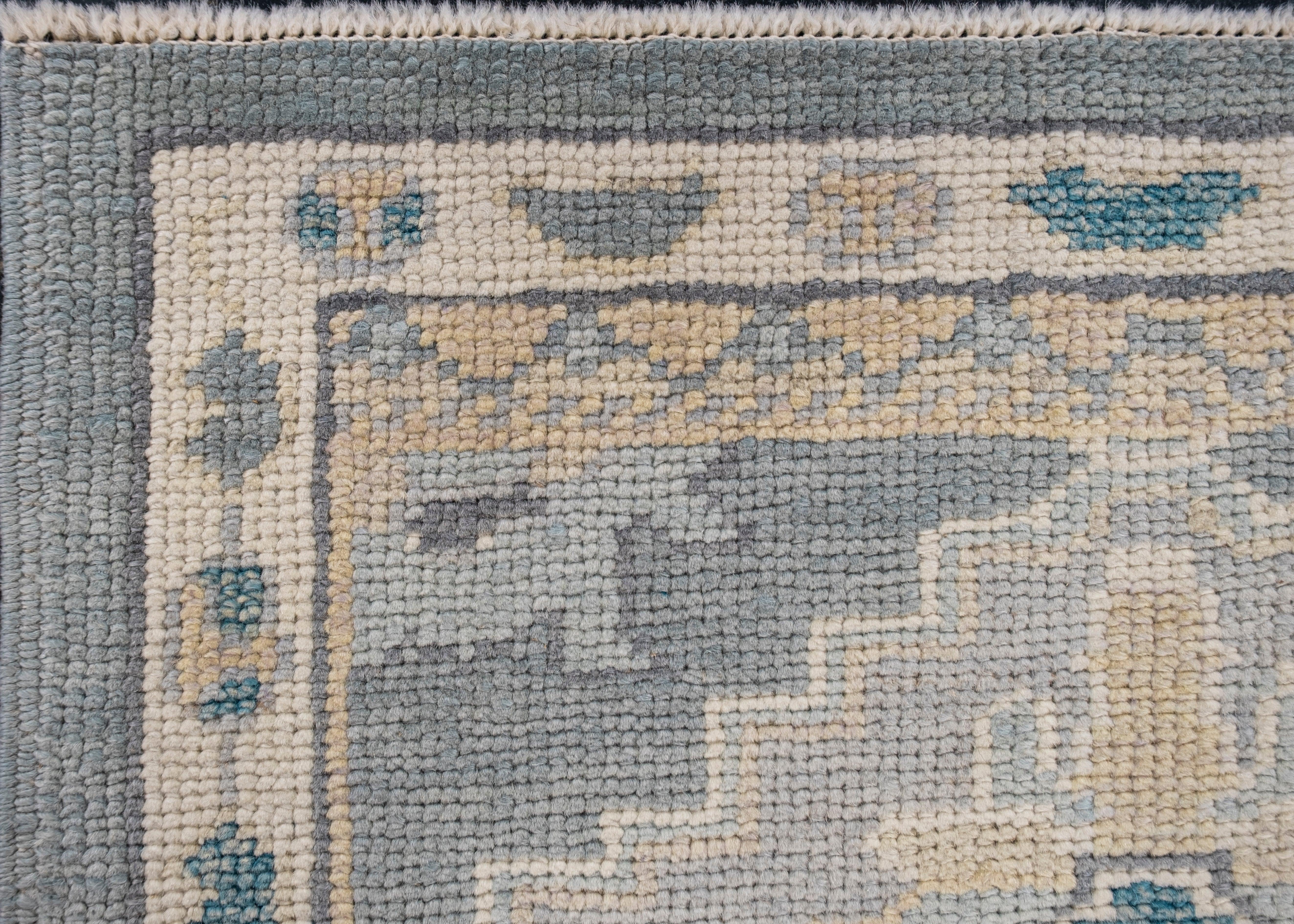 Oushak Rug Oriental Hand Knotted Turkish Oushak 8'6