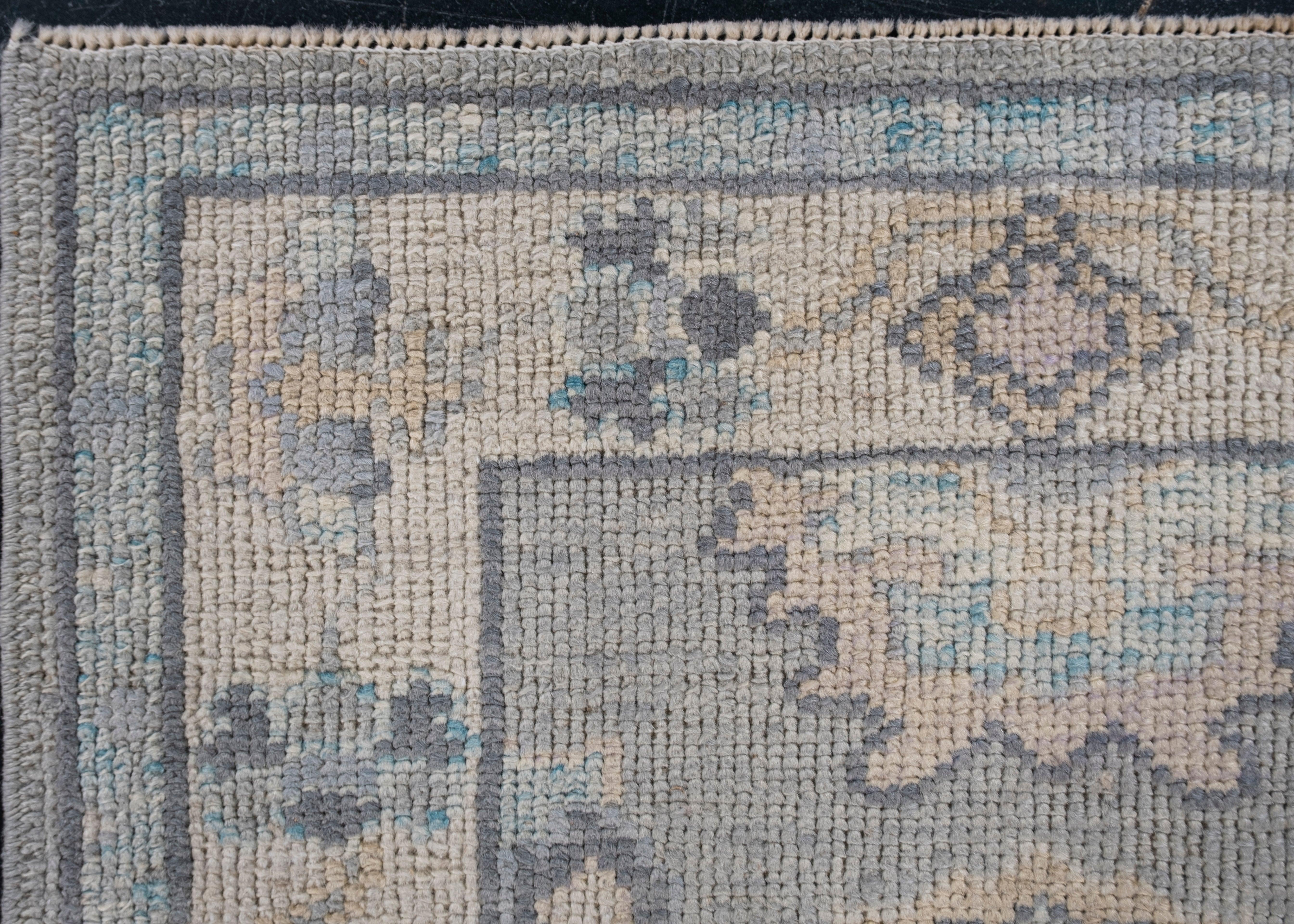 Oushak Rug Oriental Hand Knotted Turkish Oushak 8'4