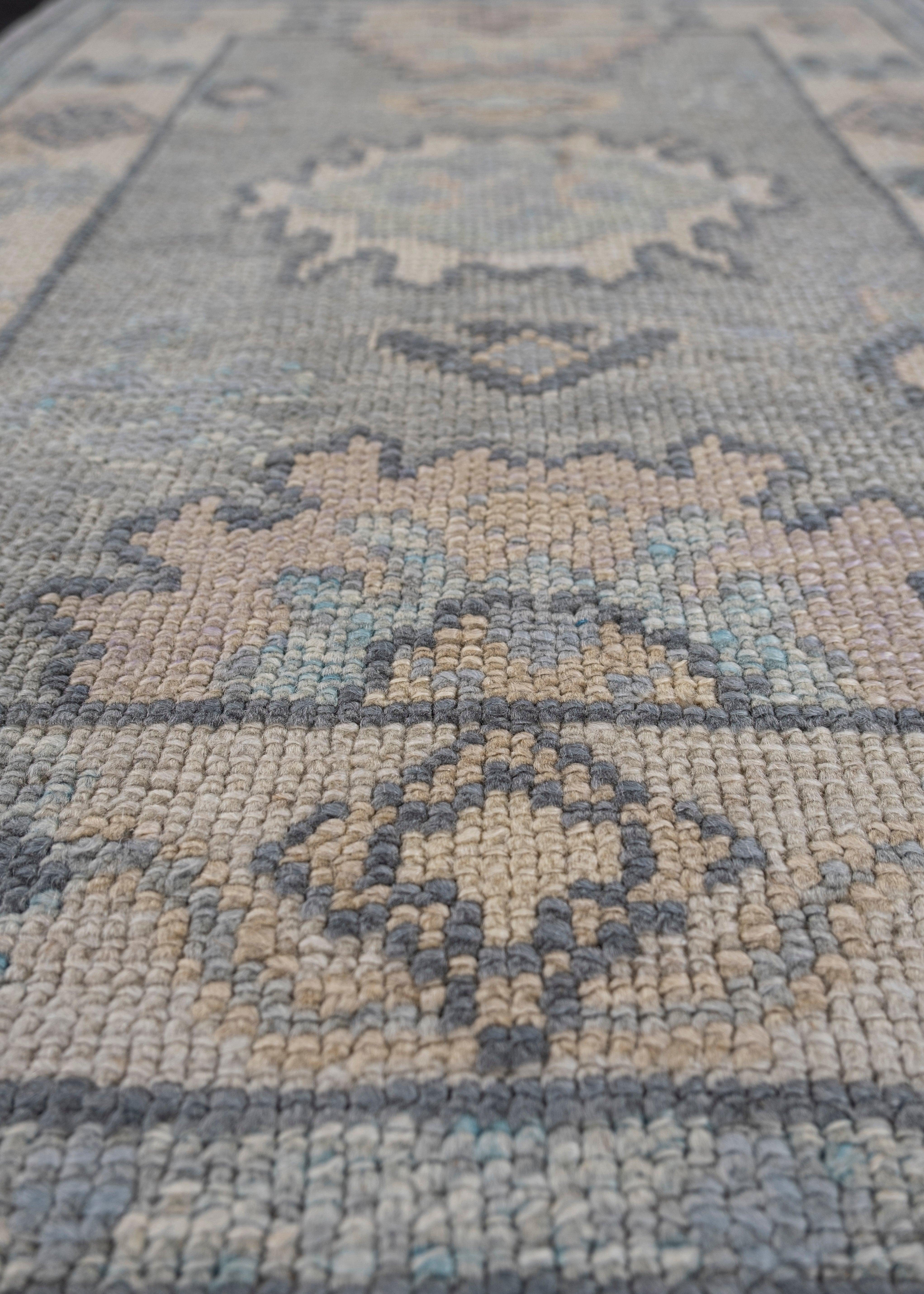 Contemporary Turkish Oushak Rug 2'3