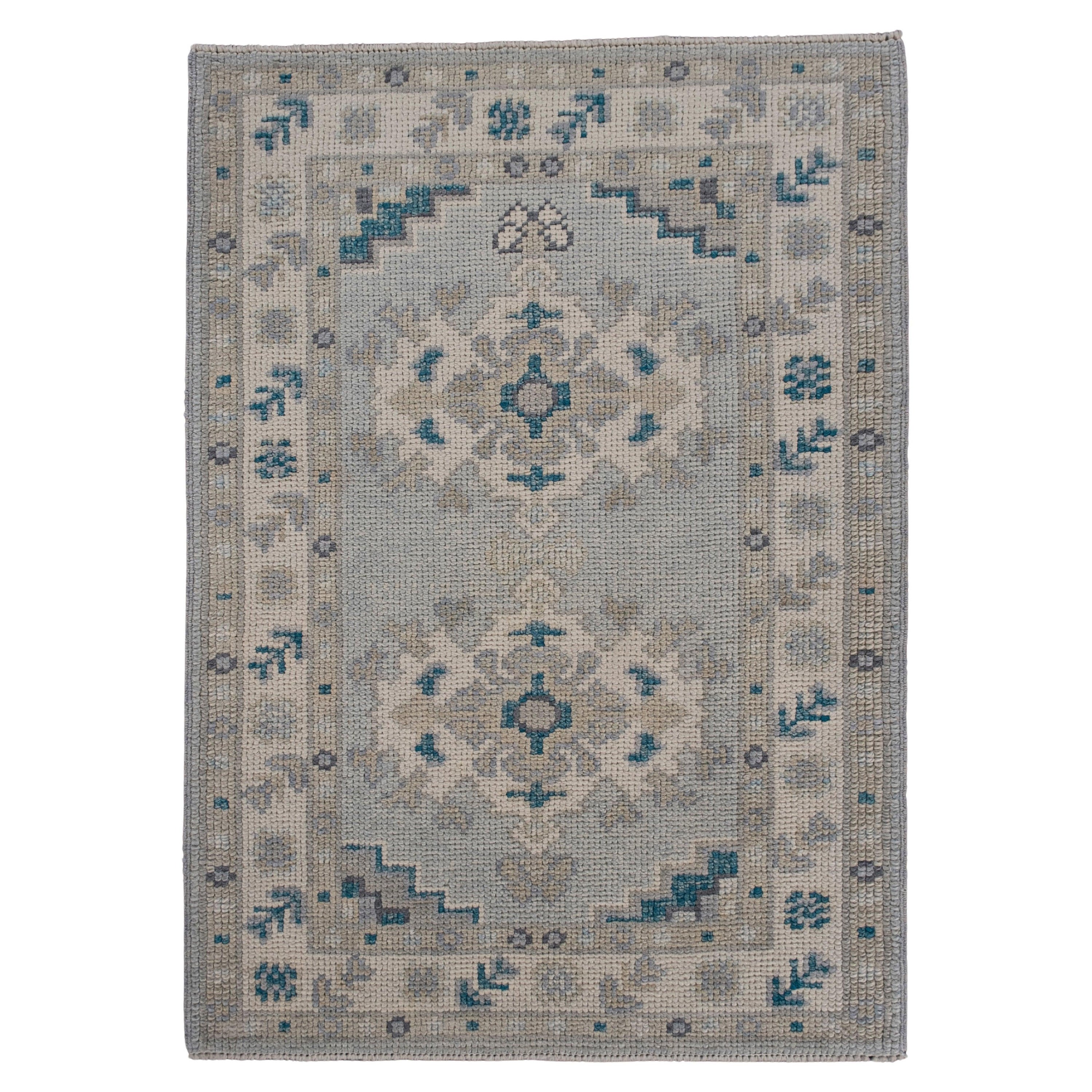 Tappeto Oushak turco 2'3" x 3'1" #11853 in vendita