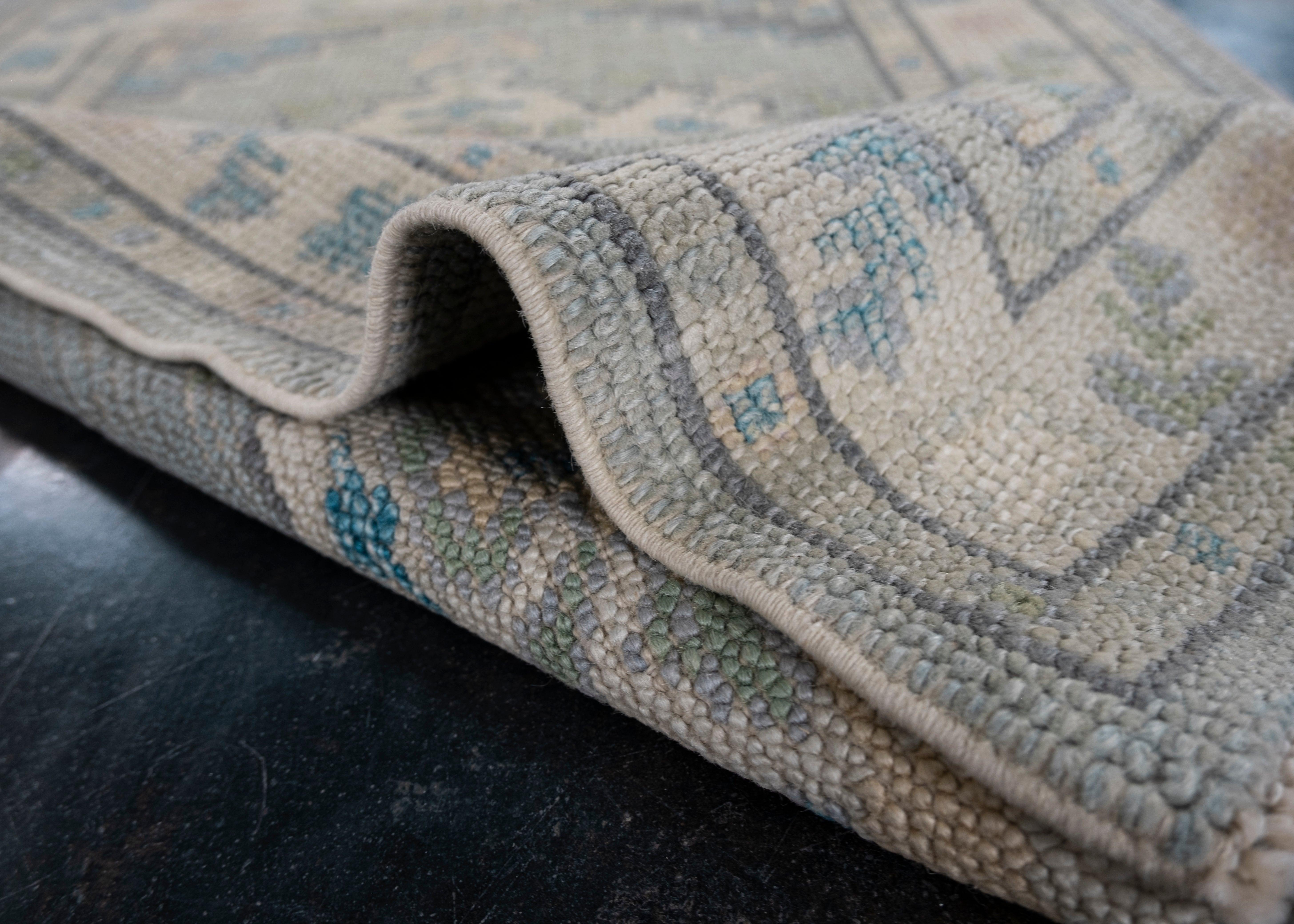 Contemporary Turkish Oushak Rug 2'3