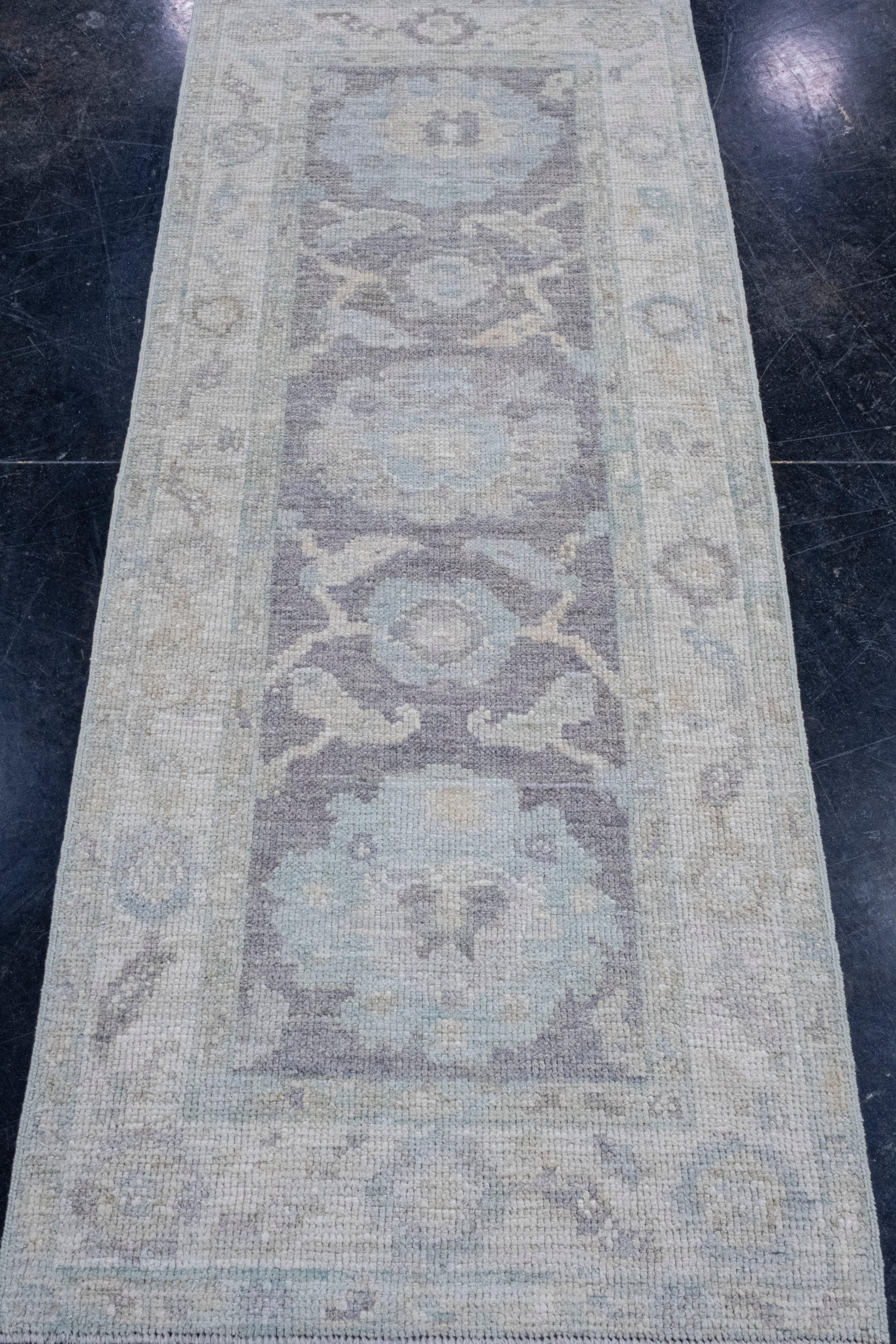 Turkish Oushak Rug 2'4