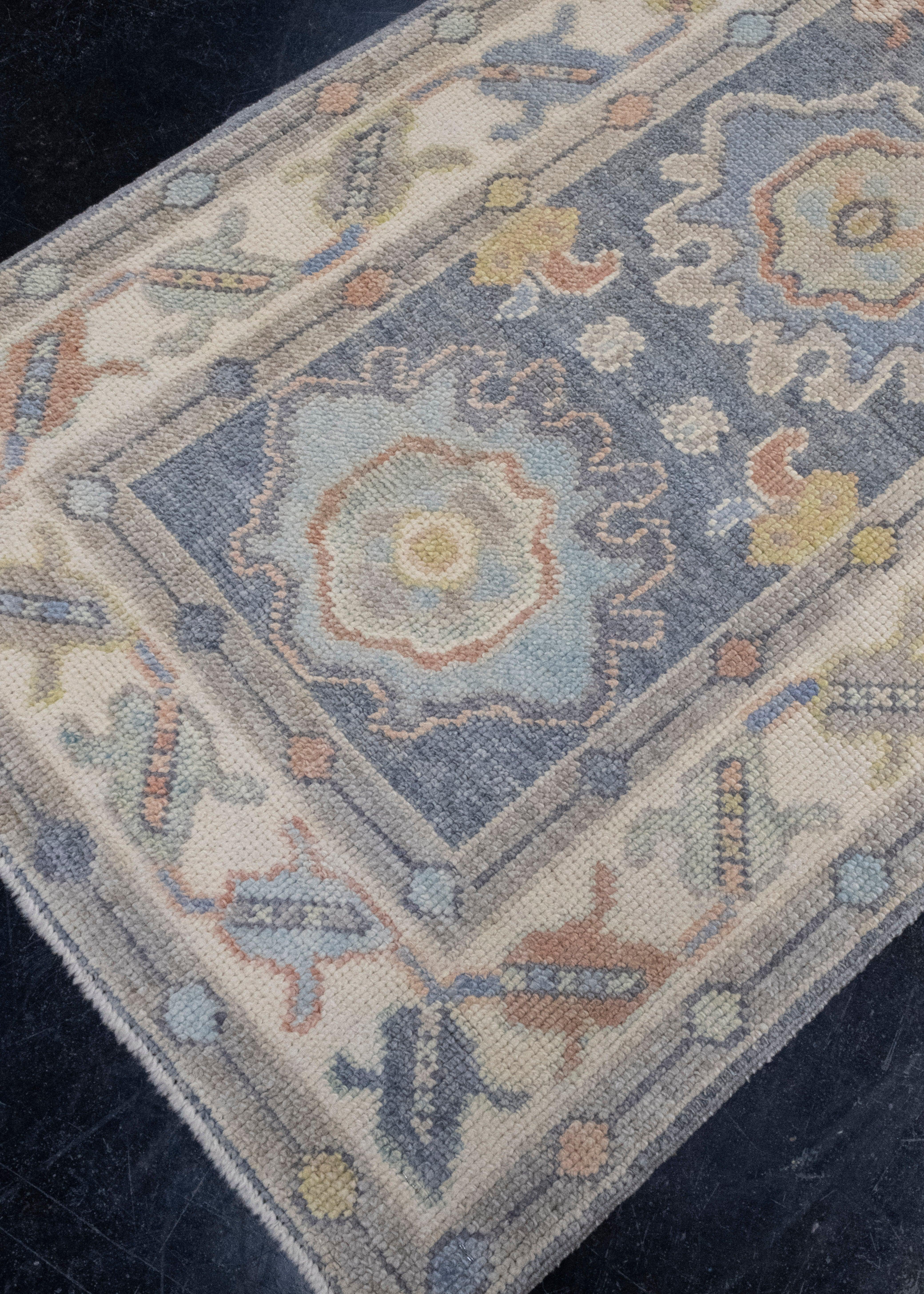 Turkish Oushak Rug 2'5