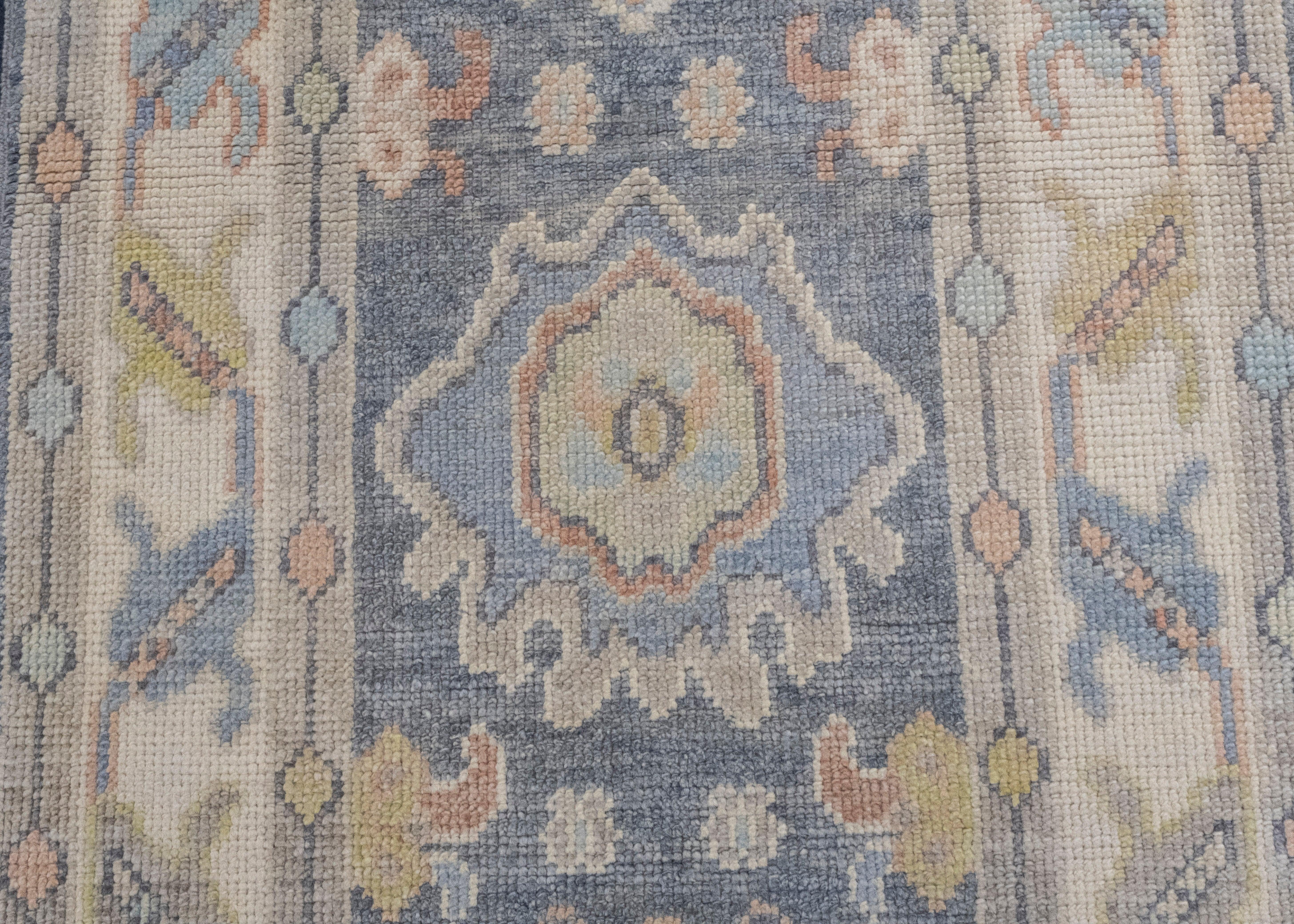 Contemporary Turkish Oushak Rug 2'5