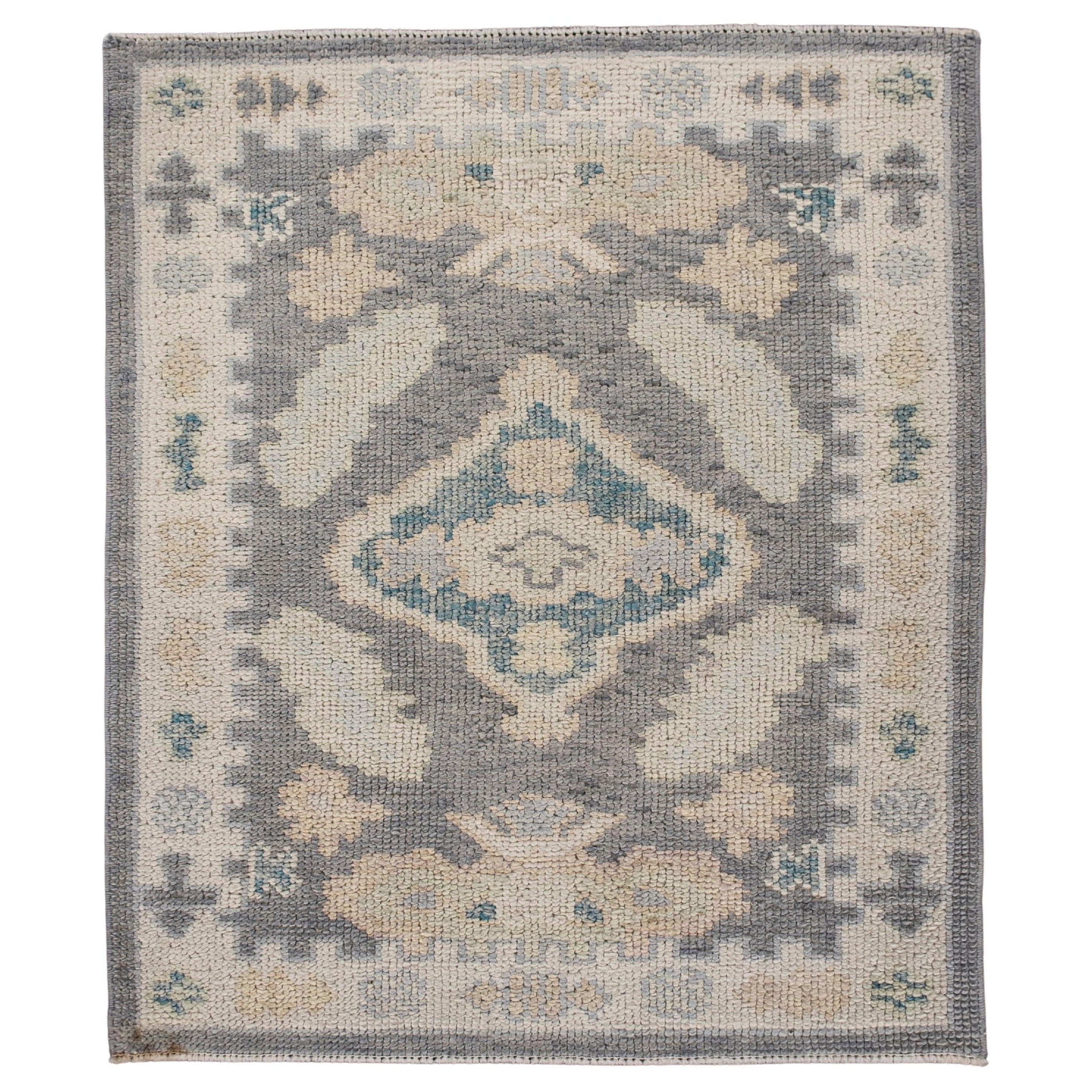 Alfombra turca Oushak 2'6" x 2'11" #11518