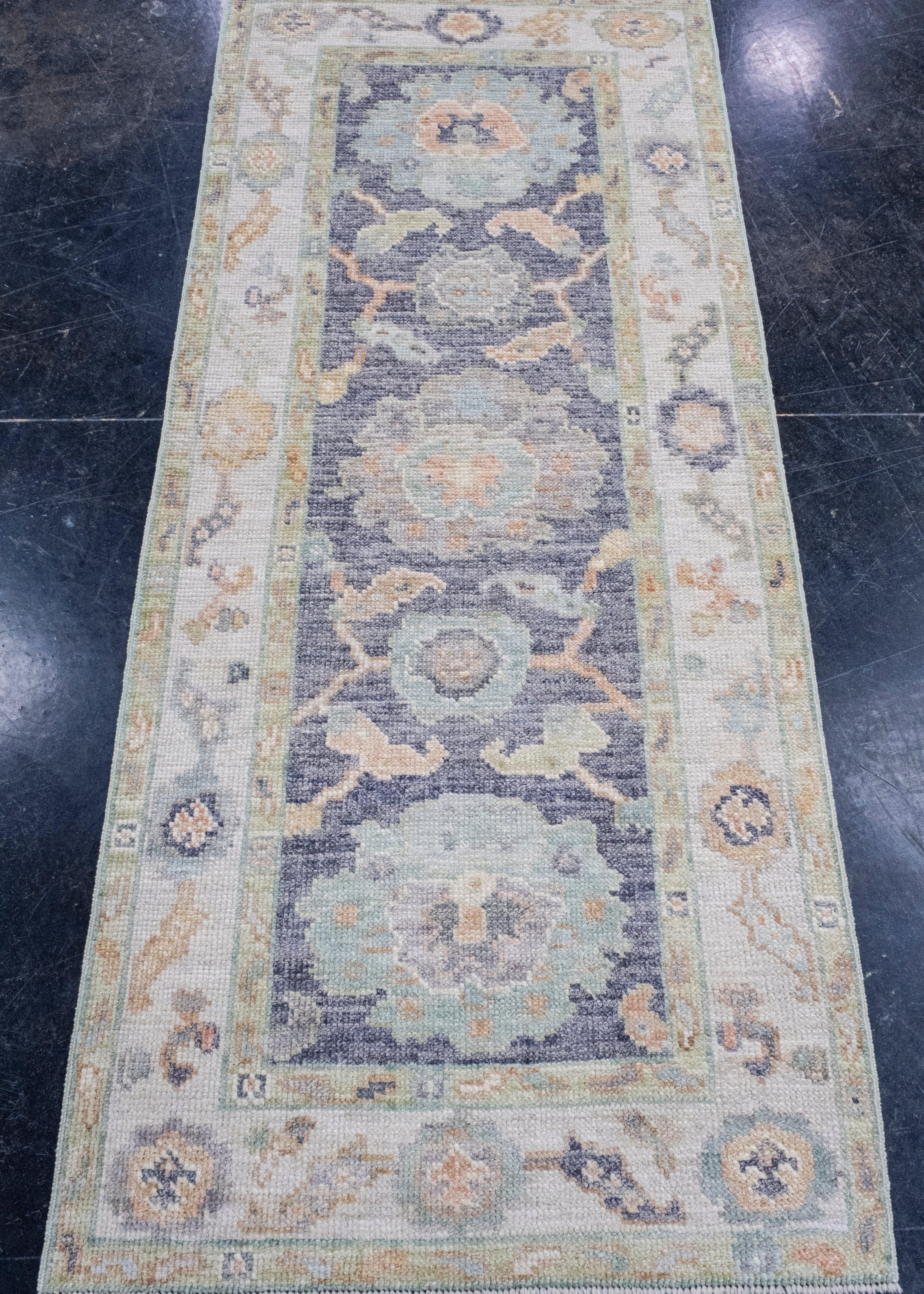 Turkish Oushak Rug 2'6