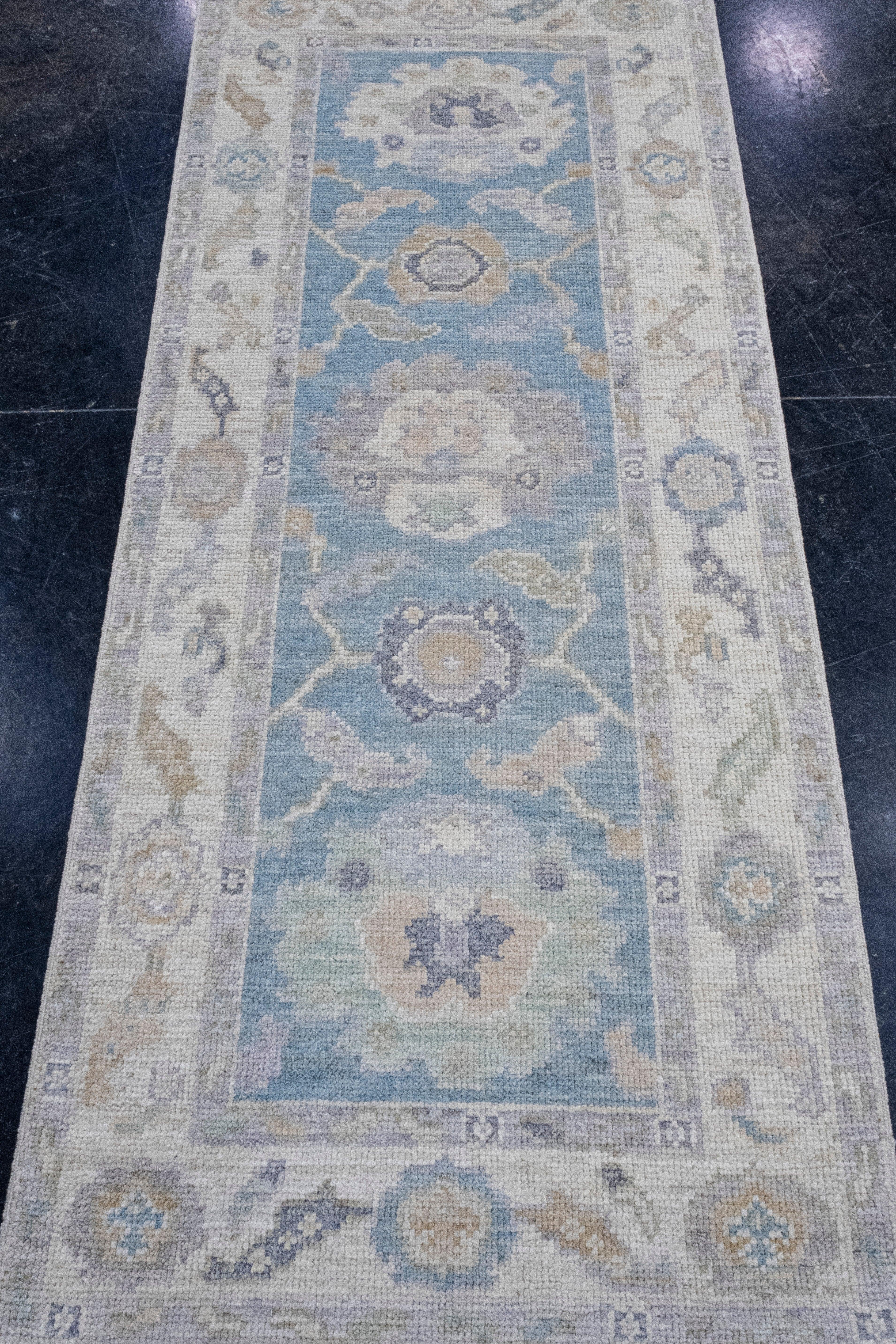 Turkish Oushak Rug 2'6