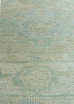 Alfombra turca de Oushak, 76 cm x 264 cm, n.º 19421