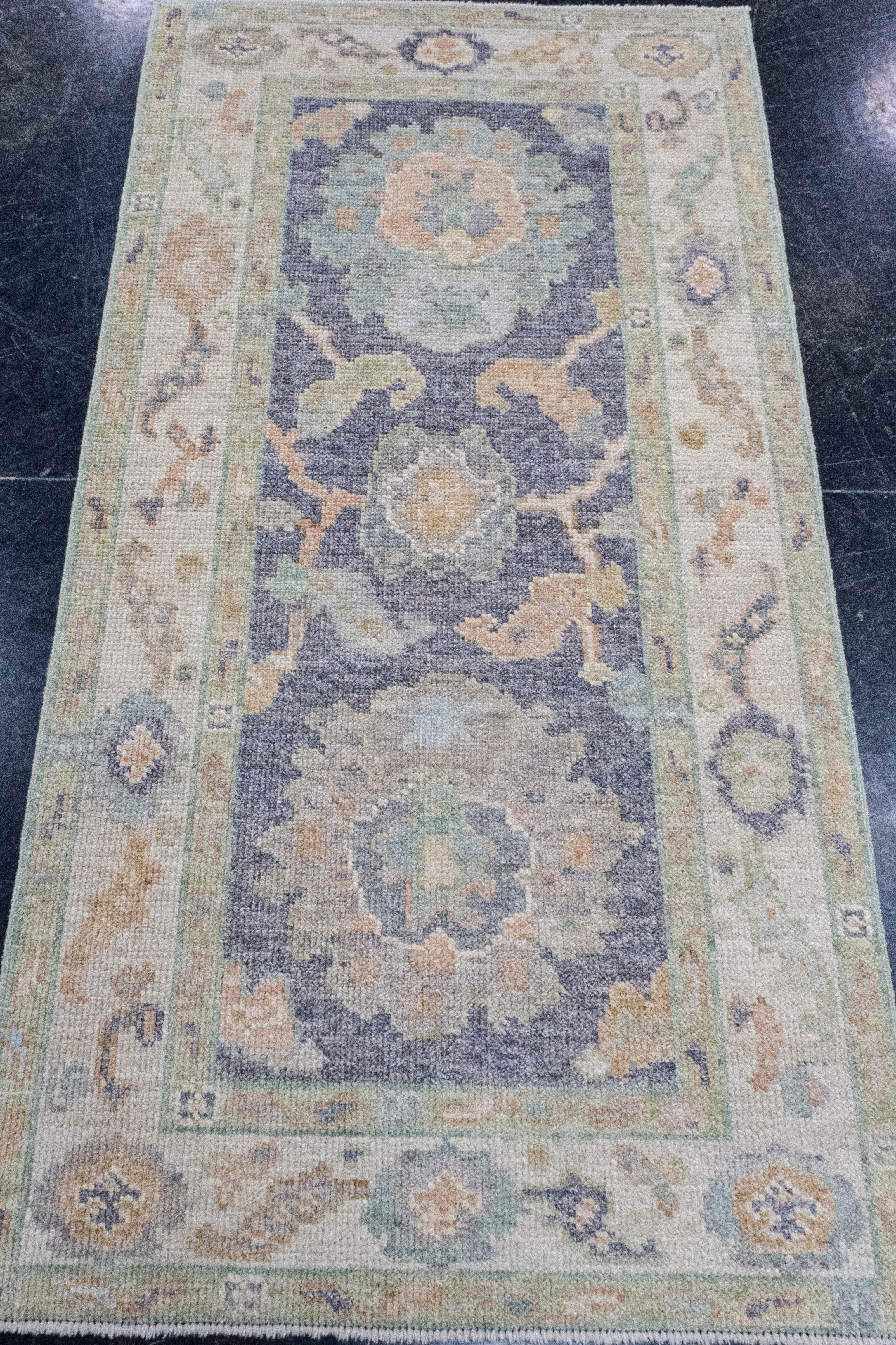Turkish Oushak Rug 2'7