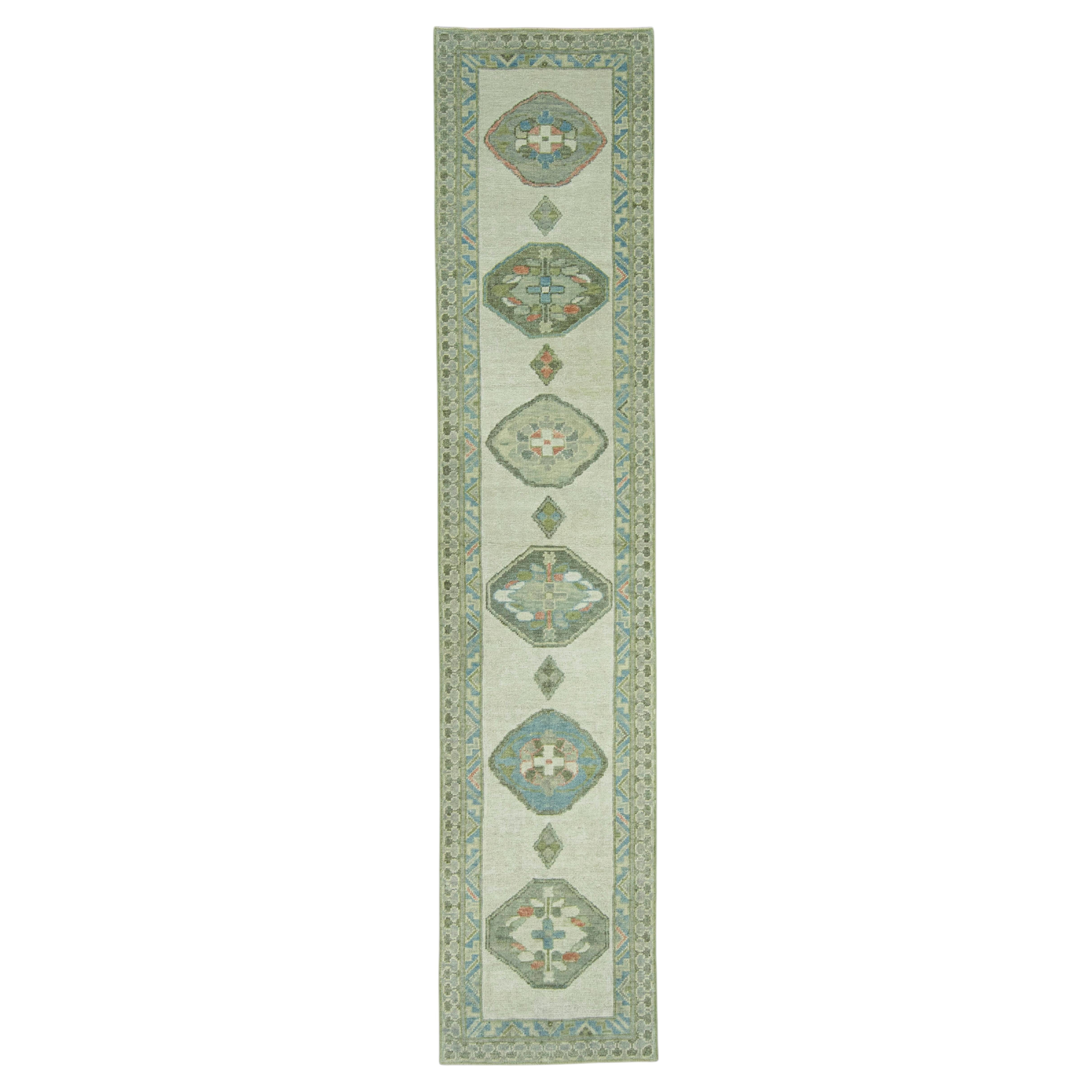 Turkish Oushak Rug 2'8" x 12'5" #19215