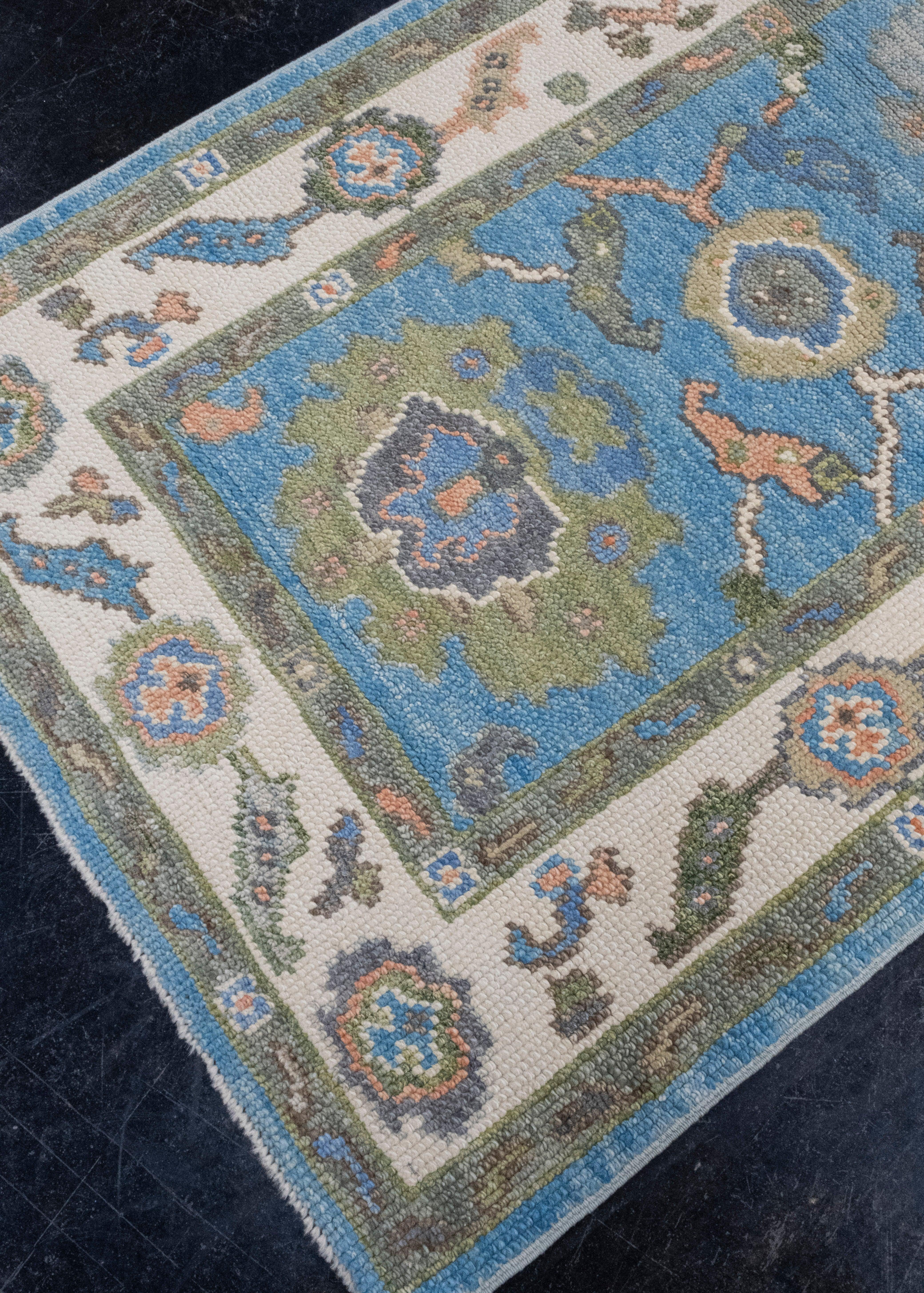 Turkish Oushak Rug 2'8