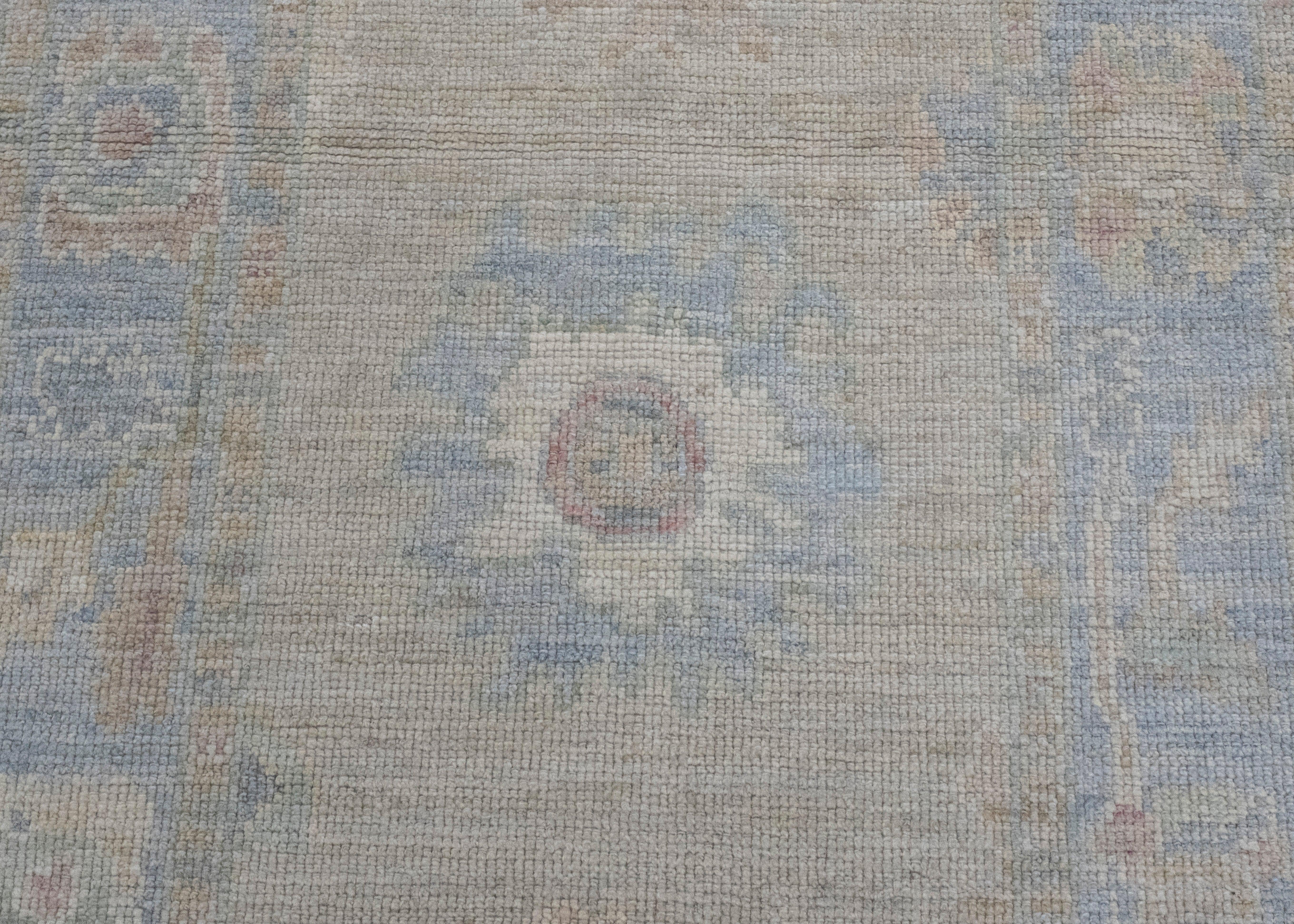 Contemporary Turkish Oushak Rug 2'8