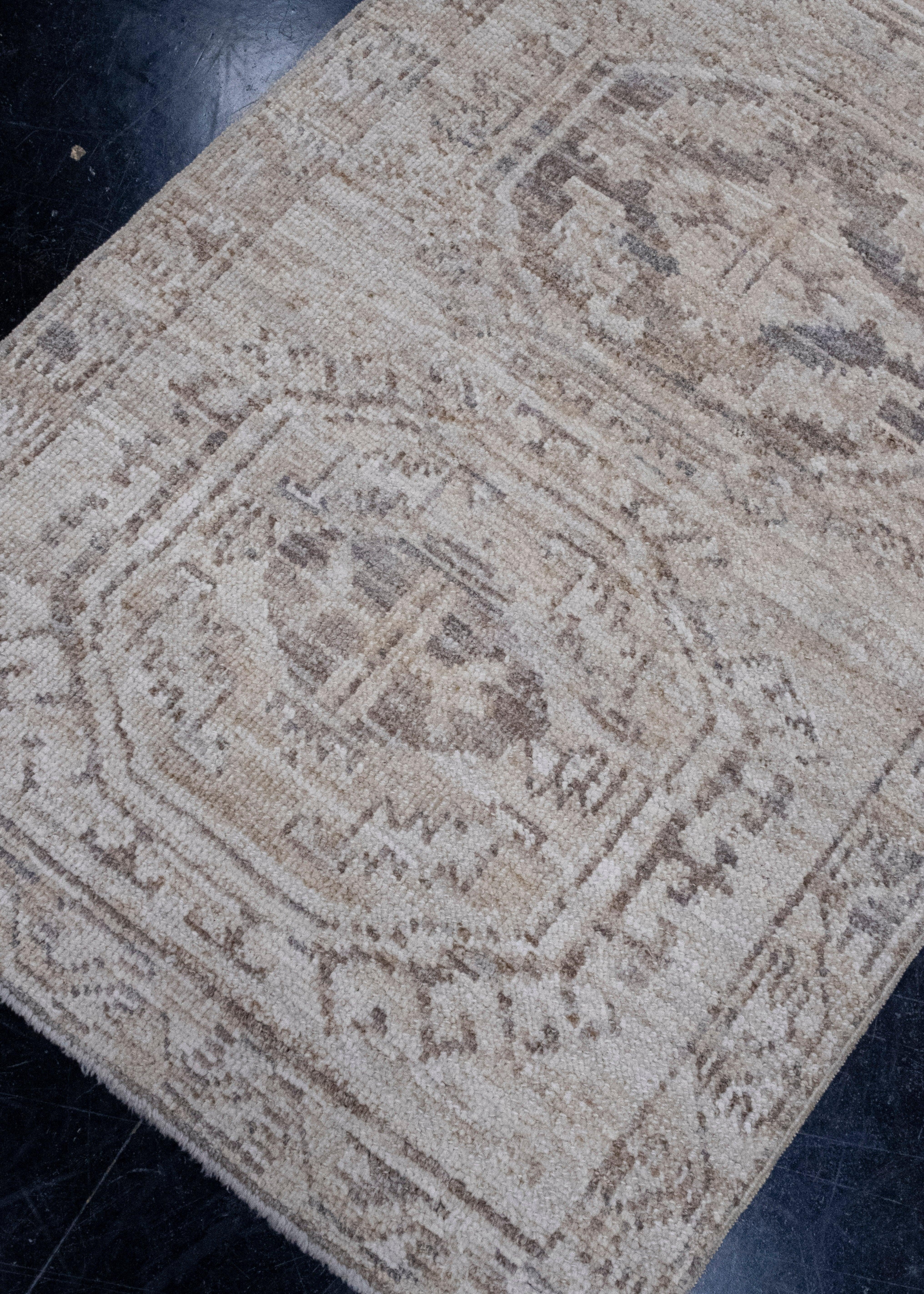Turkish Oushak Rug 2'8