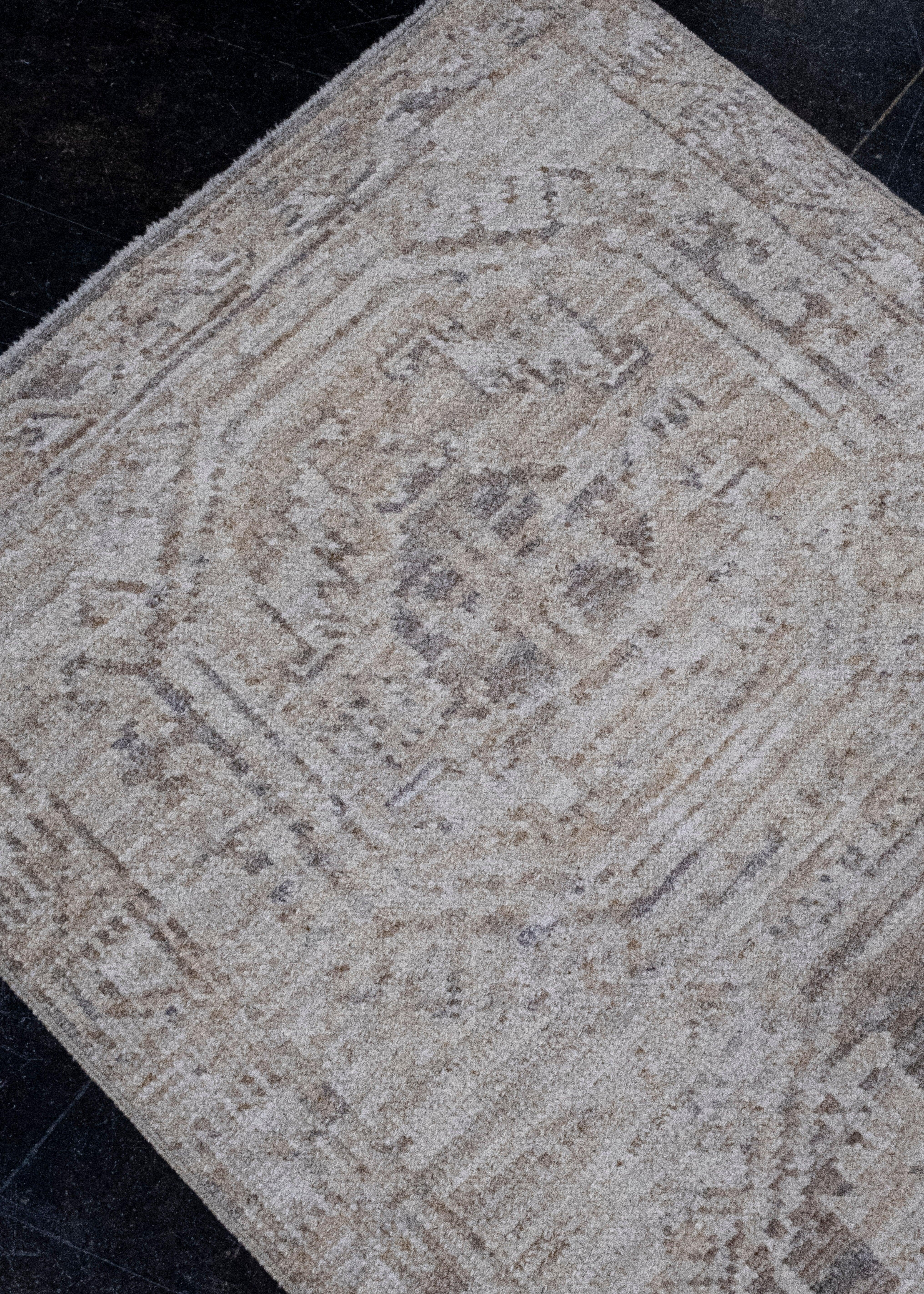 Wool Turkish Oushak Rug 2'8