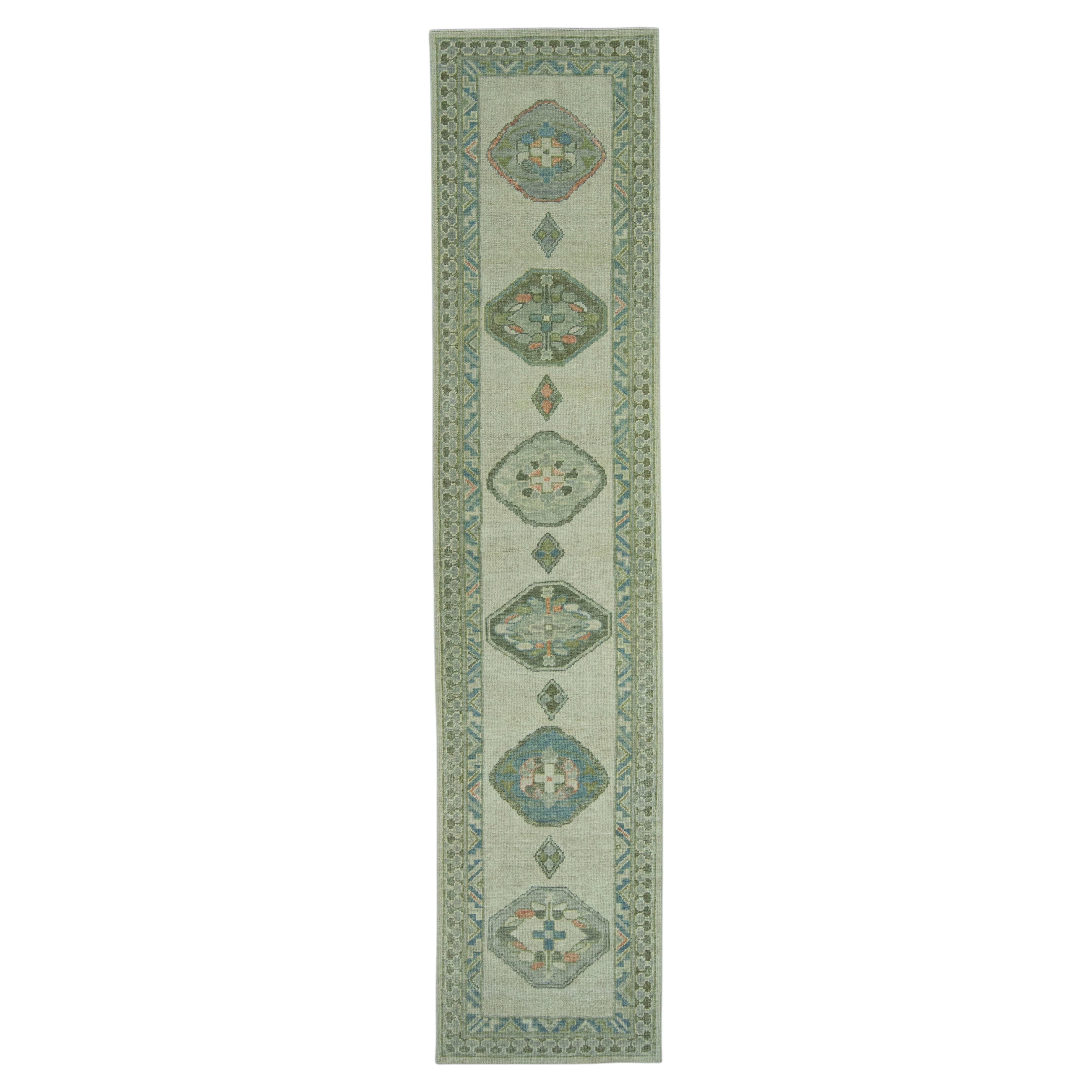 Turkish Oushak Rug 2'9" x 12'4" #19114