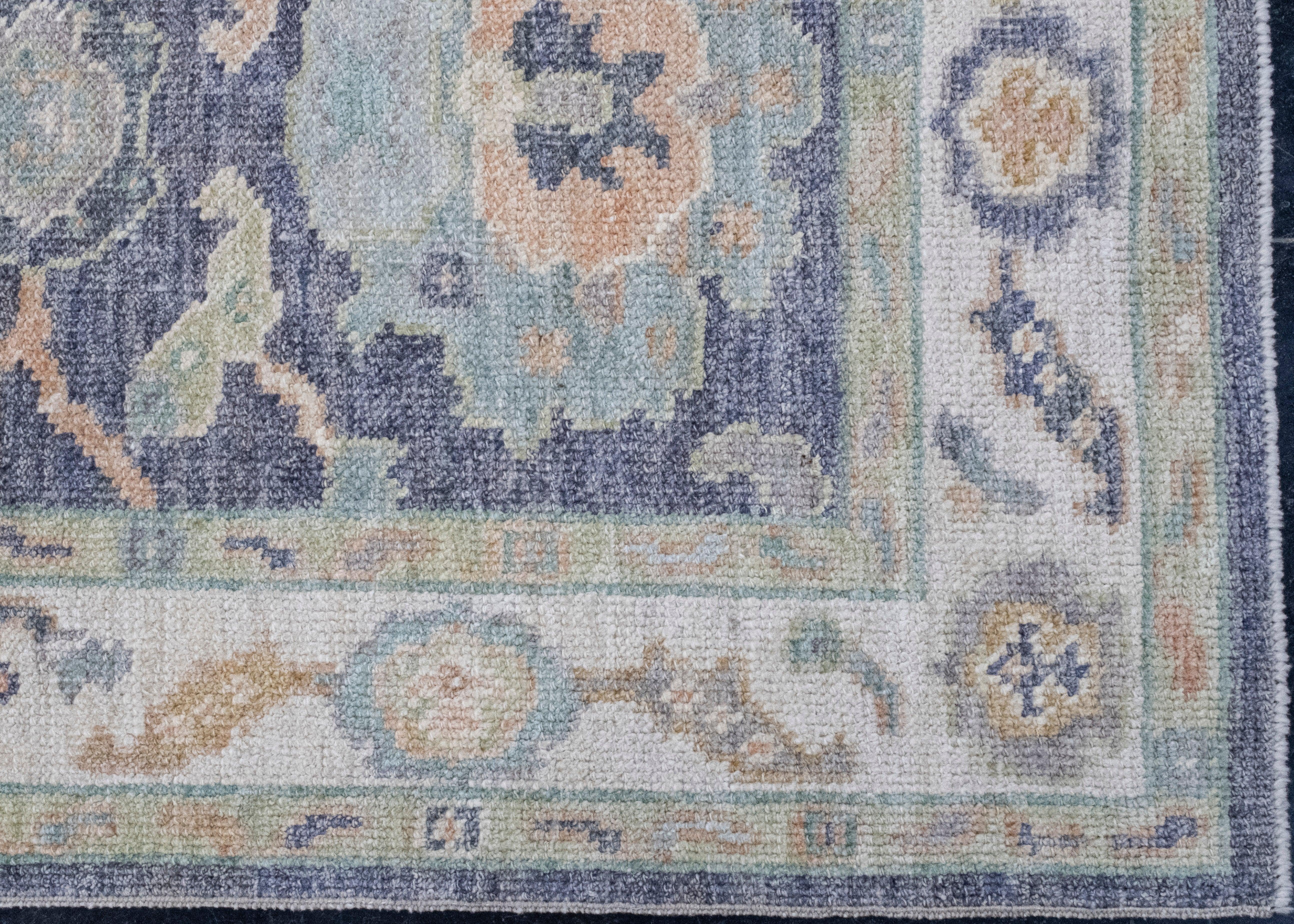 Turkish Oushak Rug 2'9