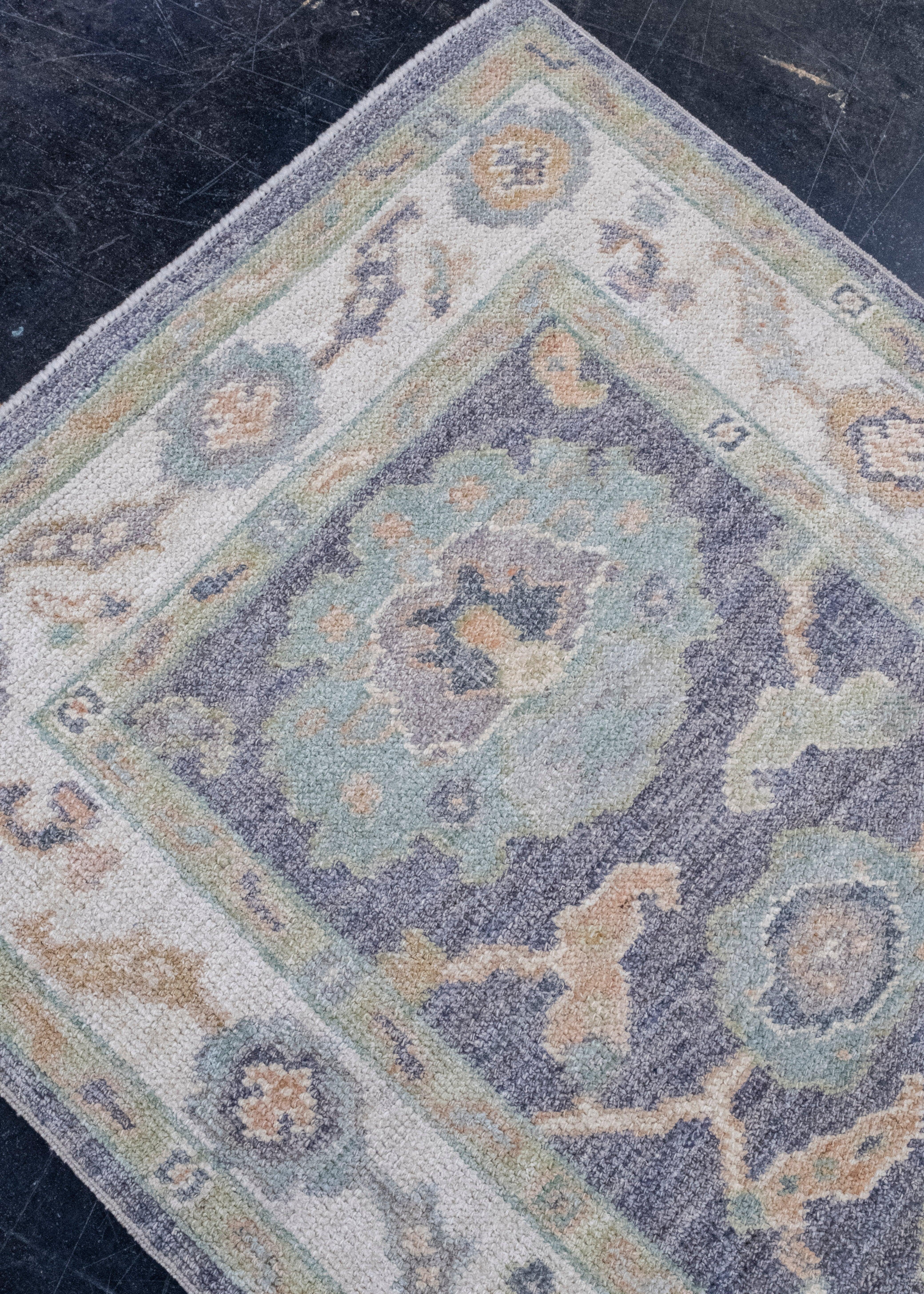 Contemporary Turkish Oushak Rug 2'9