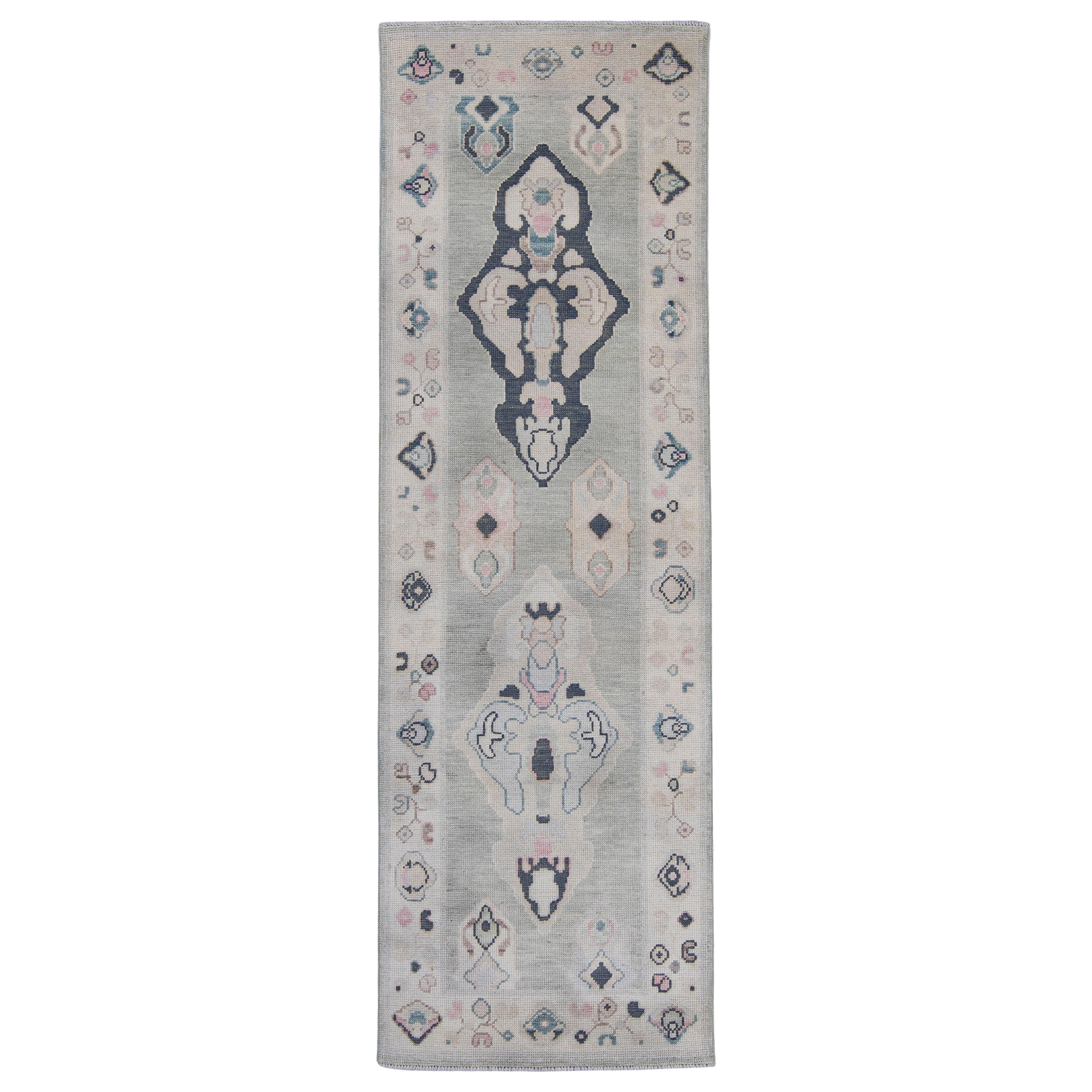 Türkischer Oushak-Teppich 2'9" x 8'6" #16924