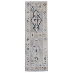 Türkischer Oushak-Teppich 2'9" x 8'6" #16924