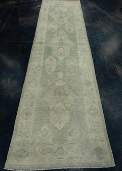 Turkish Oushak Rug 3' x 11' #17834