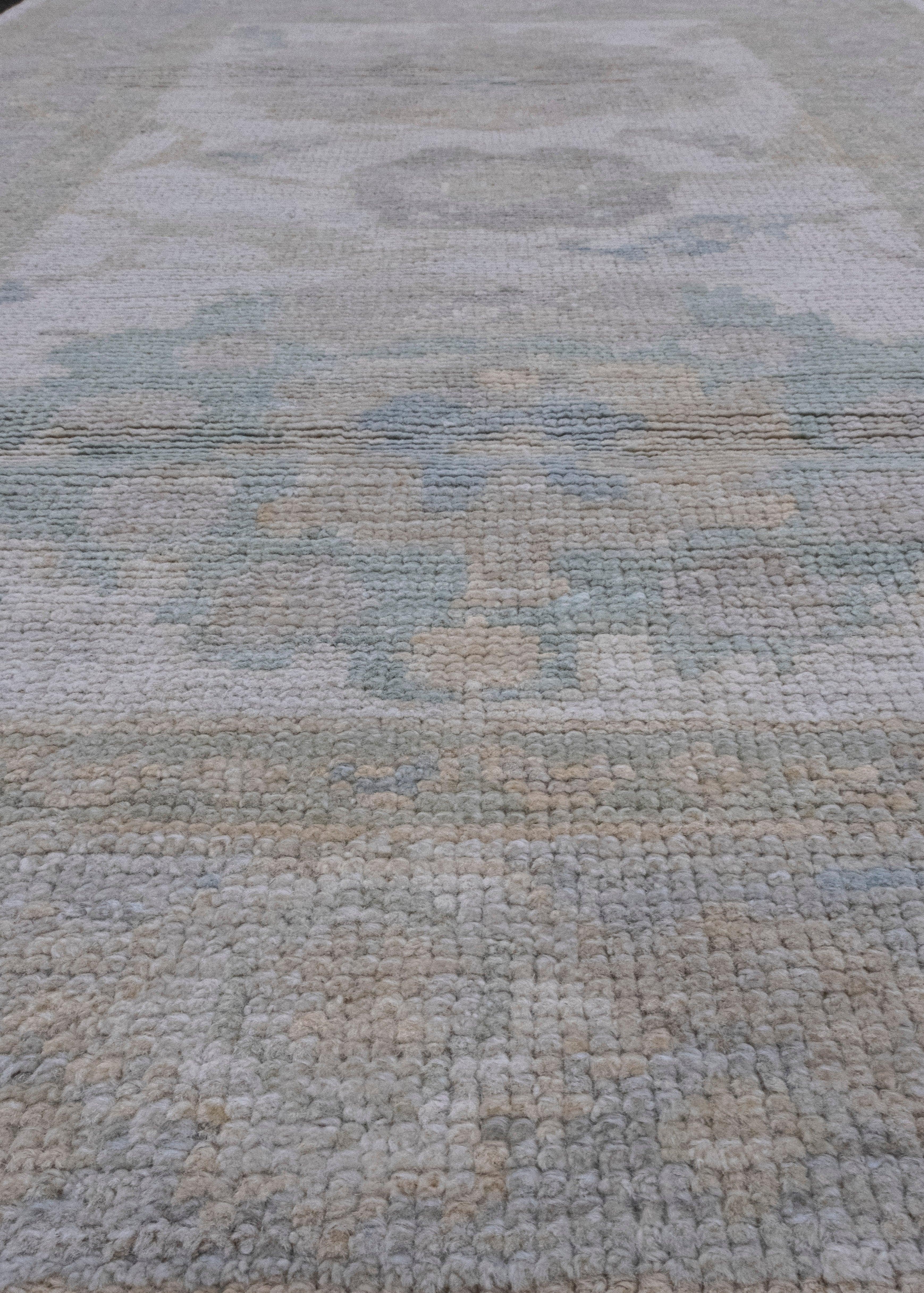 Türkischer Oushak-Teppich 3' x 4'9