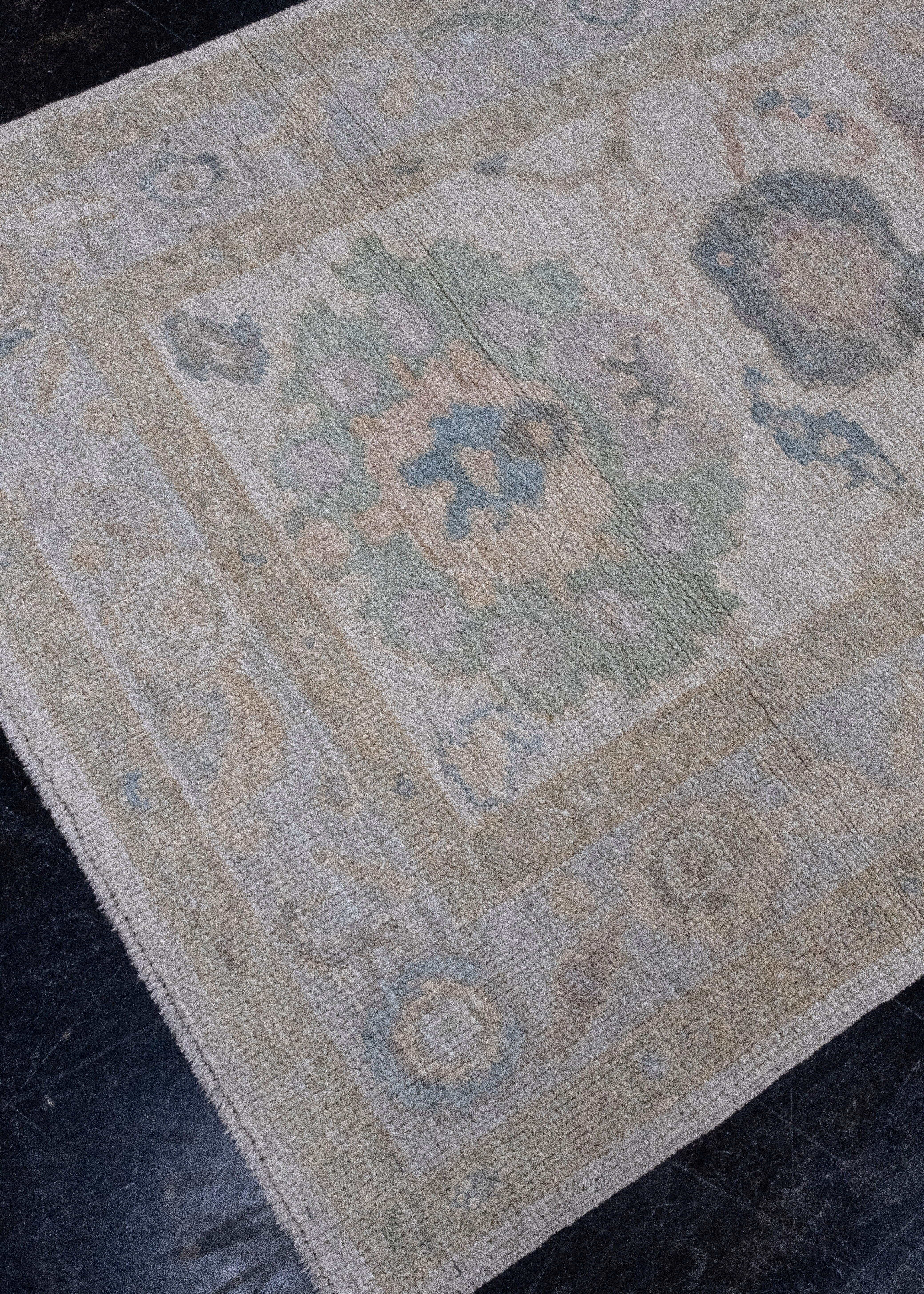 Turkish Oushak Rug 3' x 4'9
