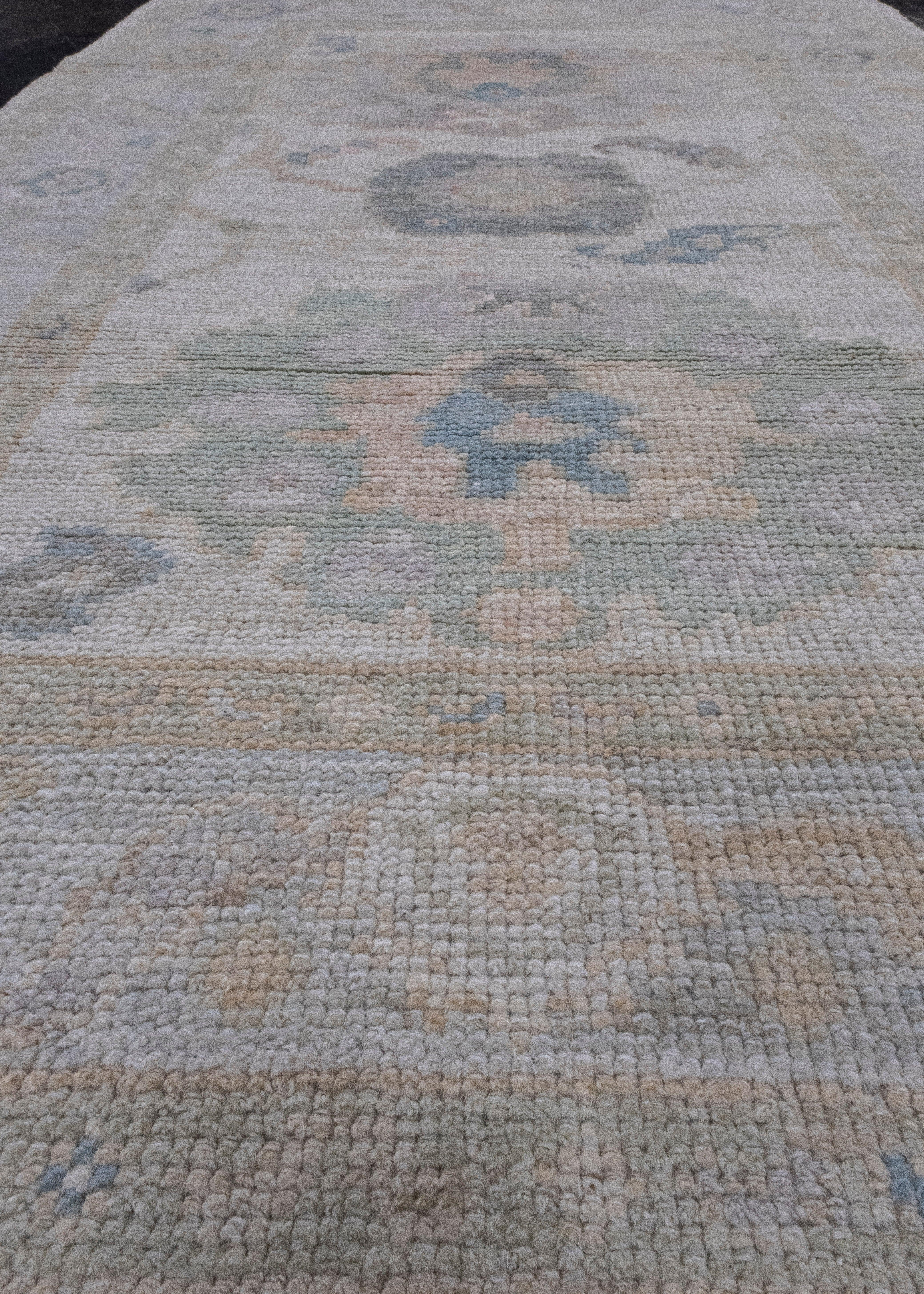 Turkish Oushak Rug 3' x 4'9