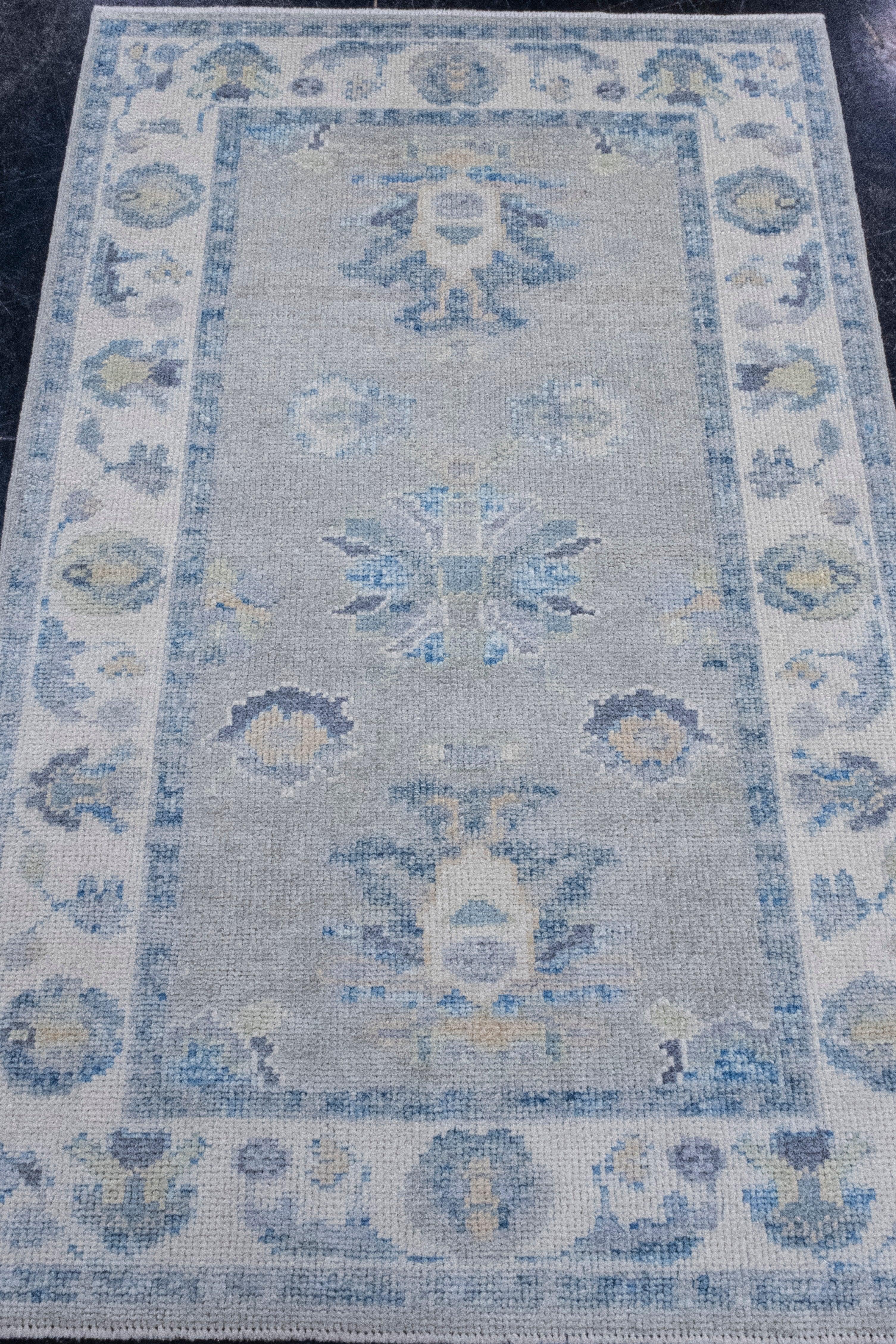 Turkish Oushak Rug 3' x 4'9