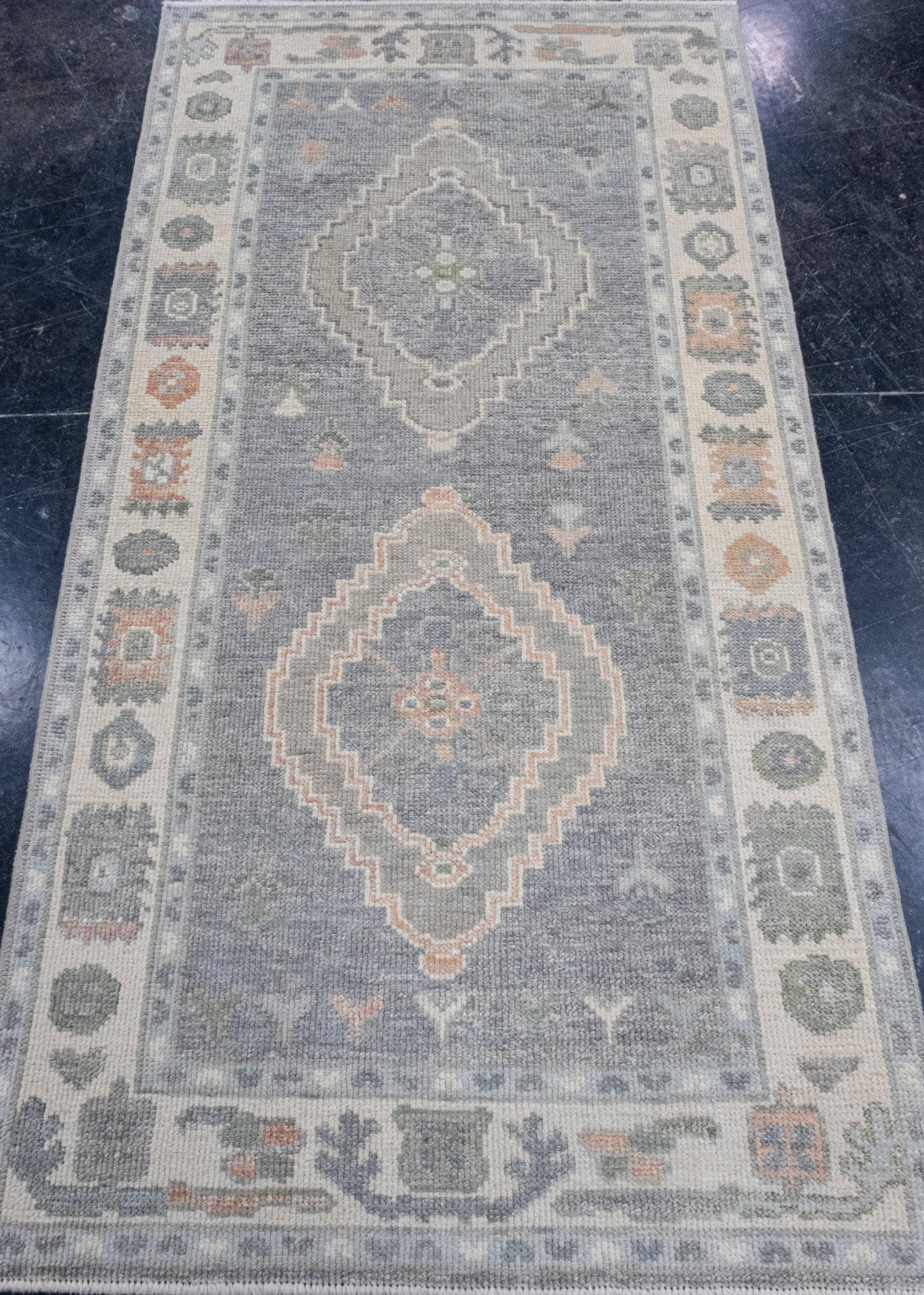 Turkish Oushak Rug 3' x 5'7