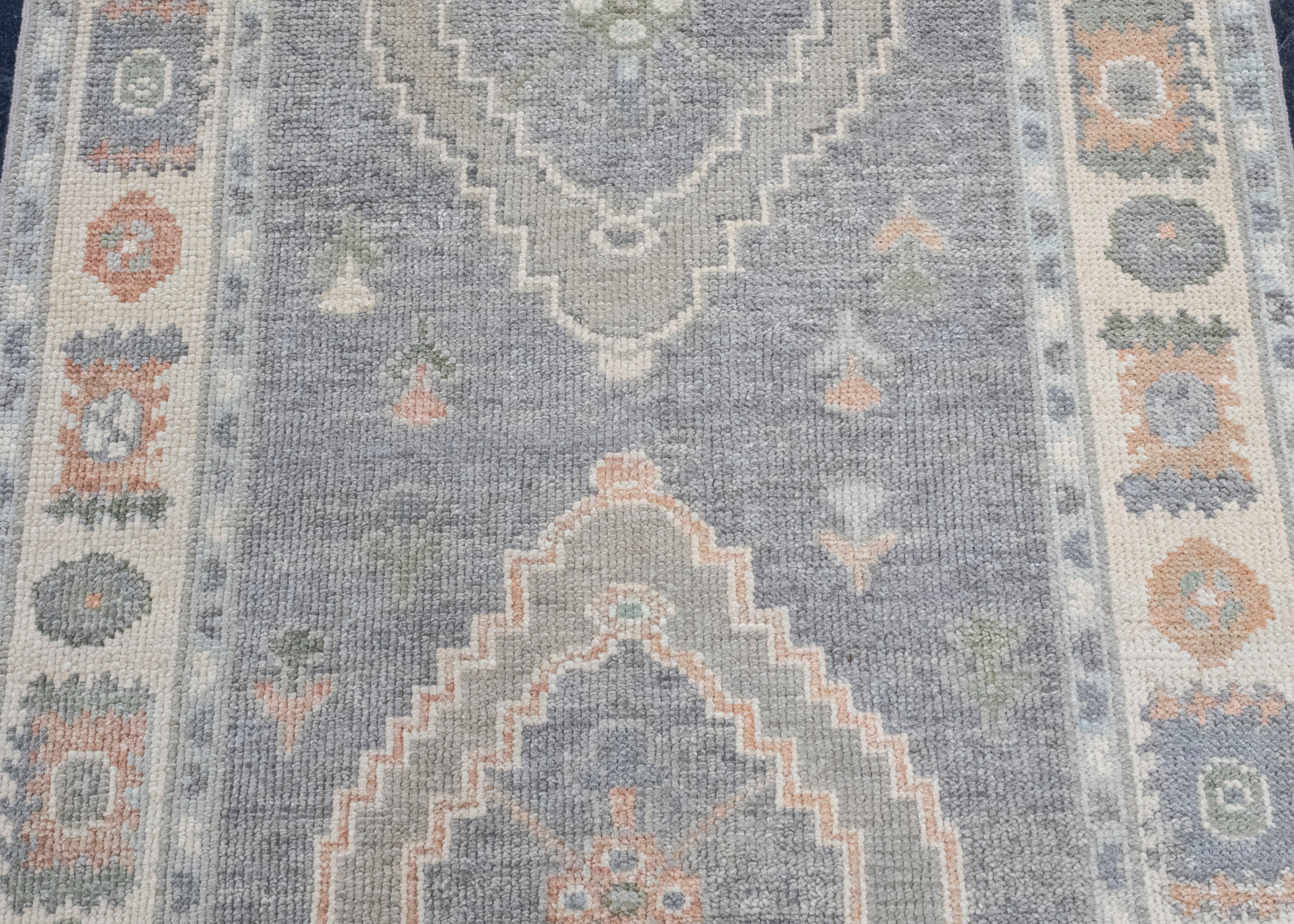 Wool Turkish Oushak Rug 3' x 5'7