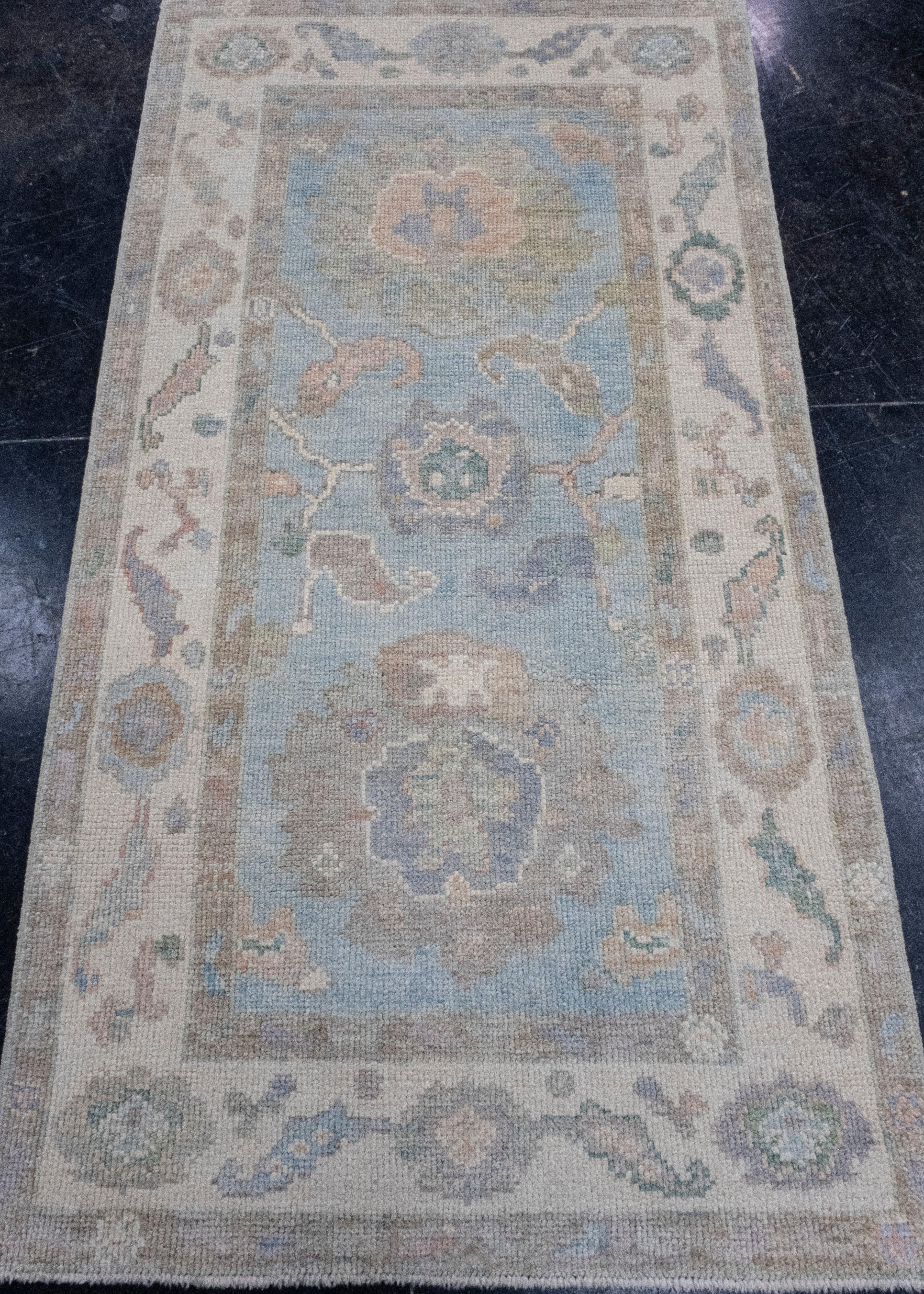 Turkish Oushak Rug 3' x 5'8