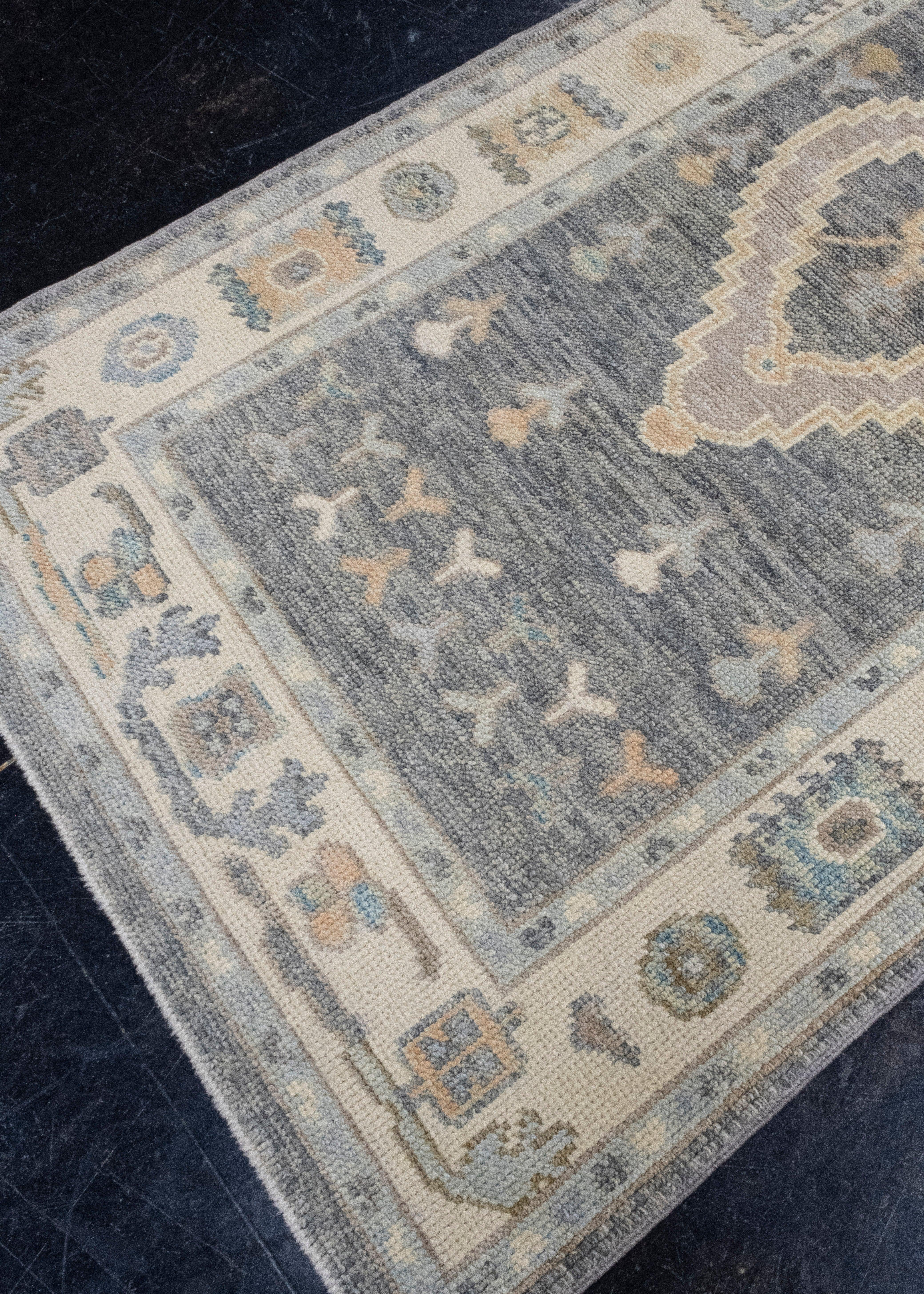 Türkischer Oushak-Teppich 3' x 6' #16650 im Zustand „Neu“ im Angebot in Houston, TX