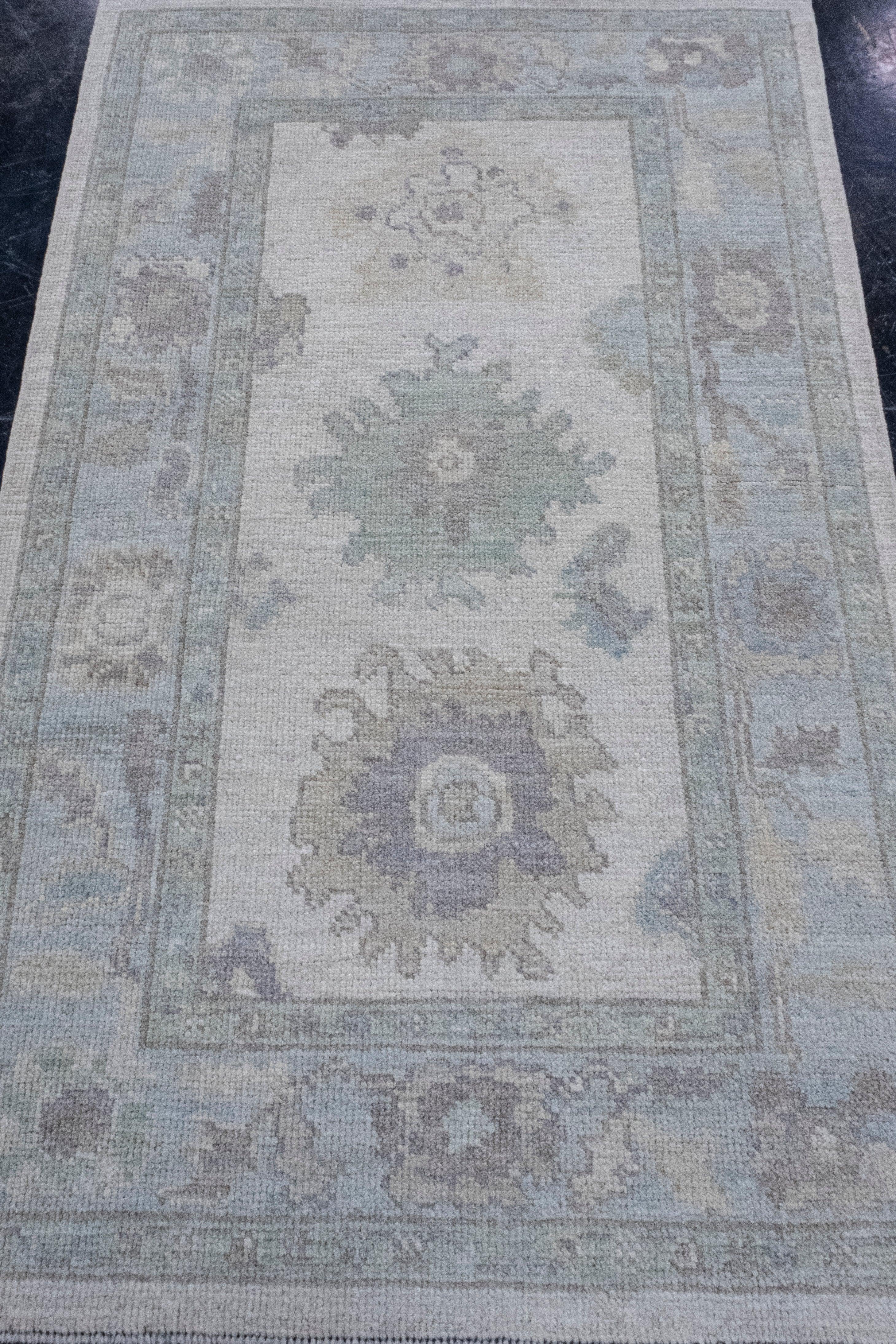 Turkish Oushak Rug 3'1