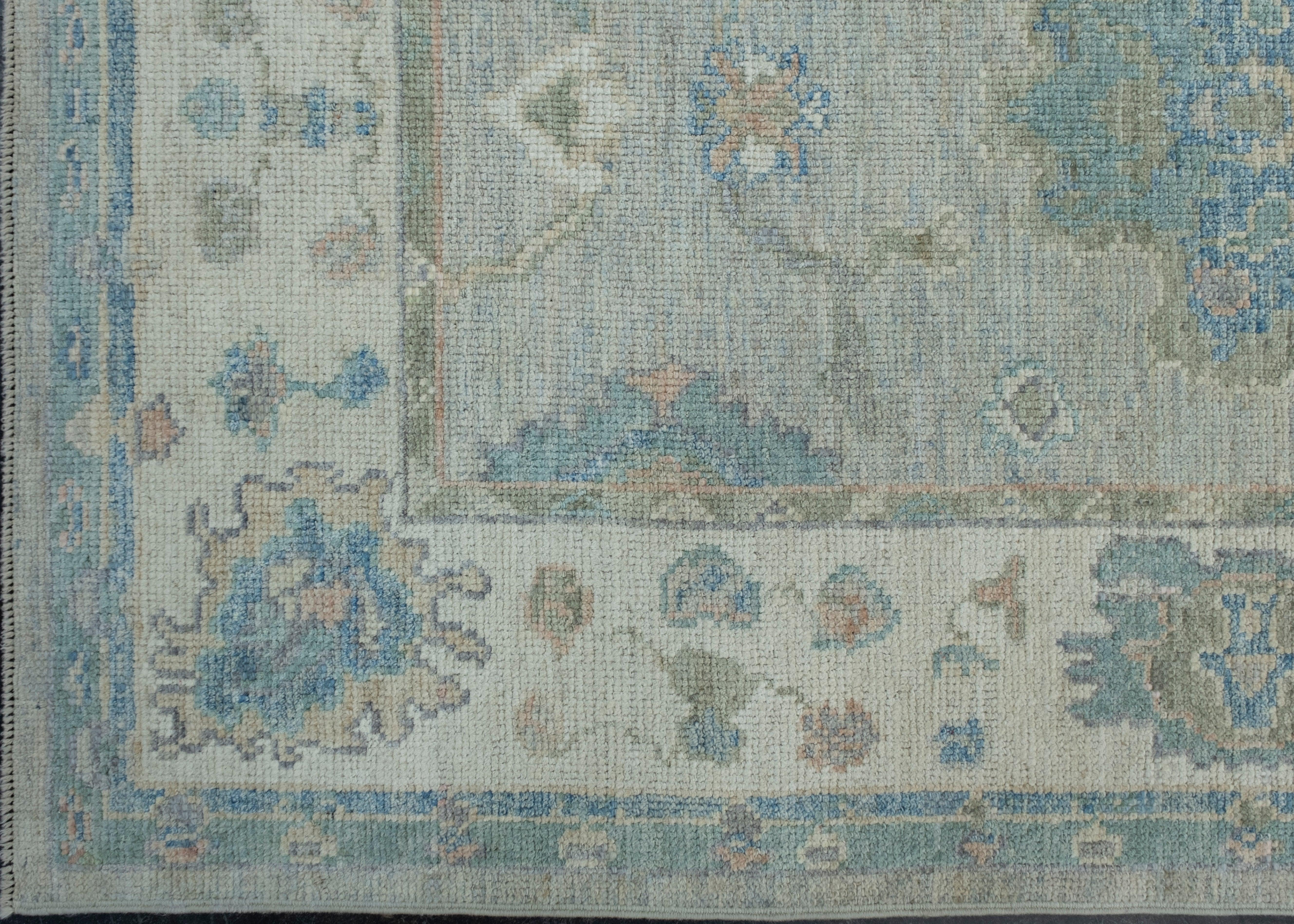 Turkish Oushak Rug 3'10