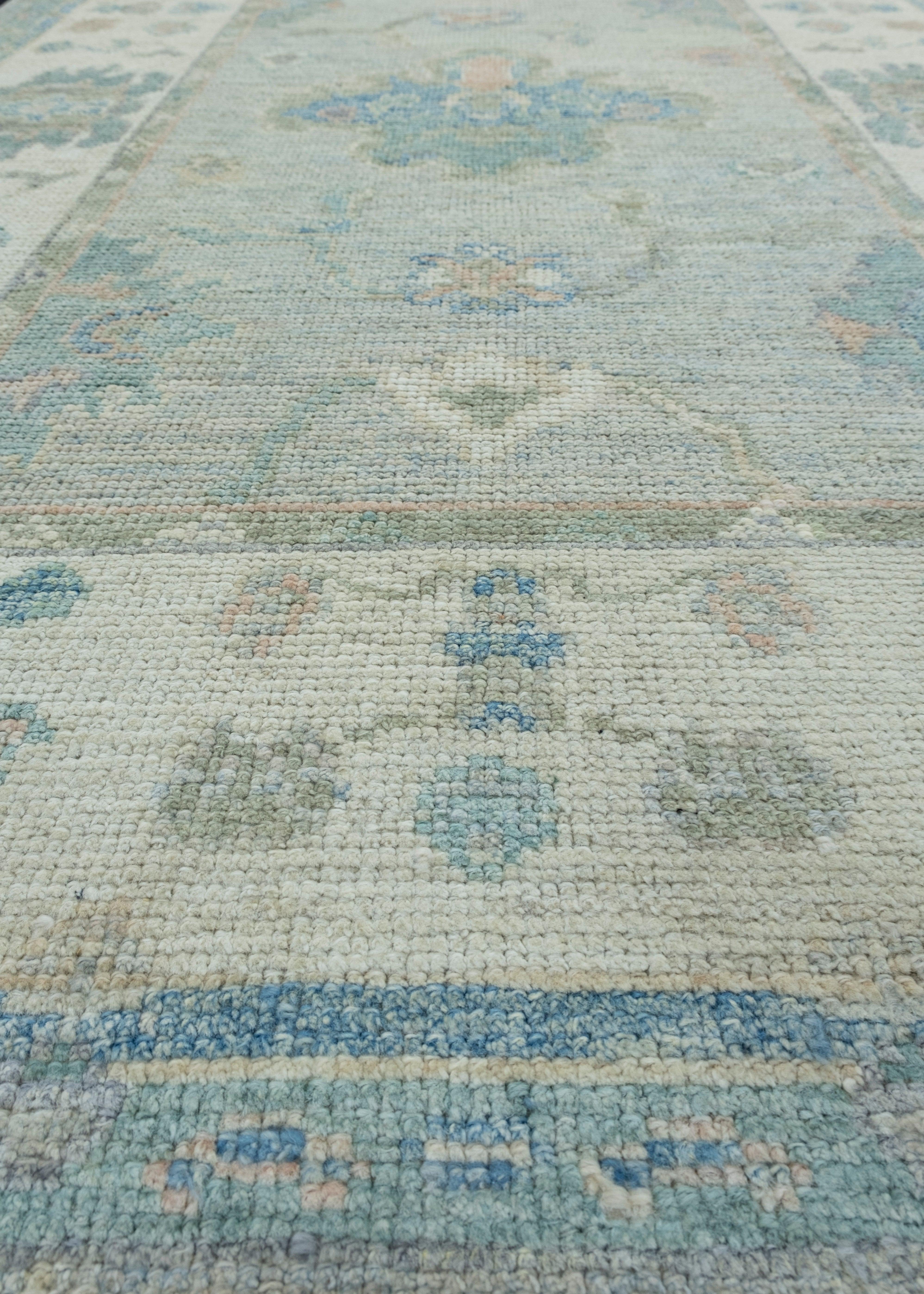Contemporary Turkish Oushak Rug 3'10