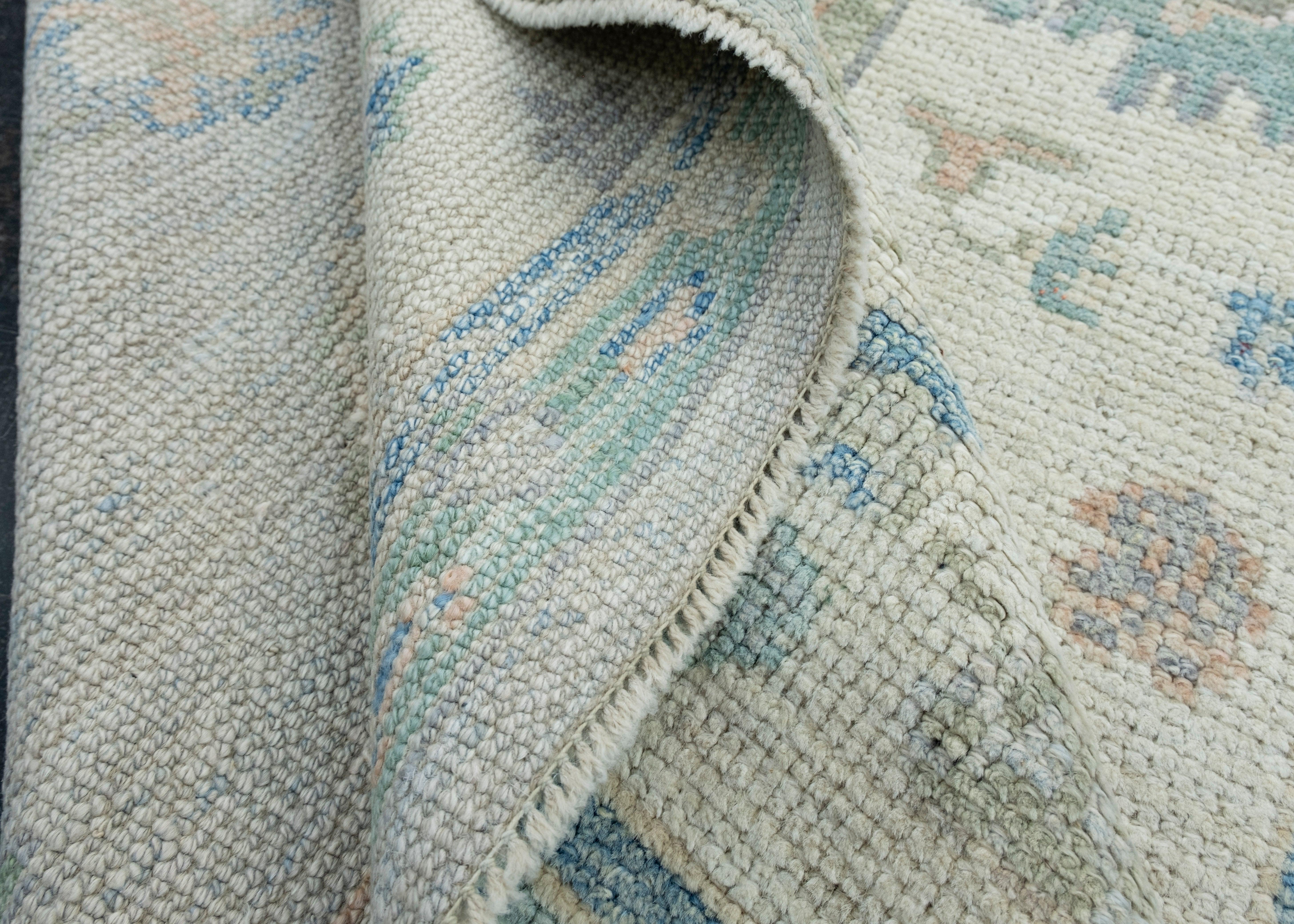 Turkish Oushak Rug 3'10