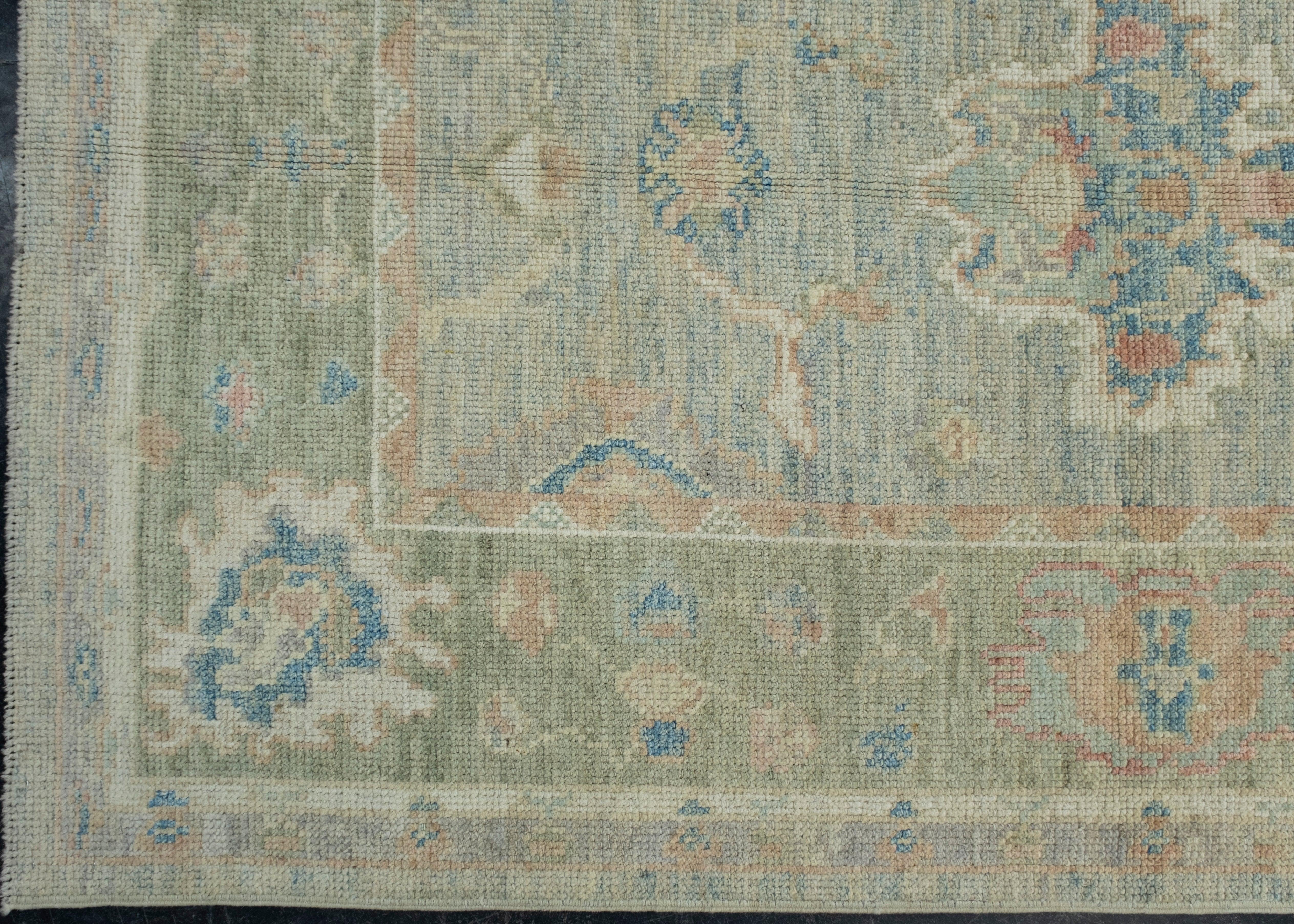 Turkish Oushak Rug 3'10