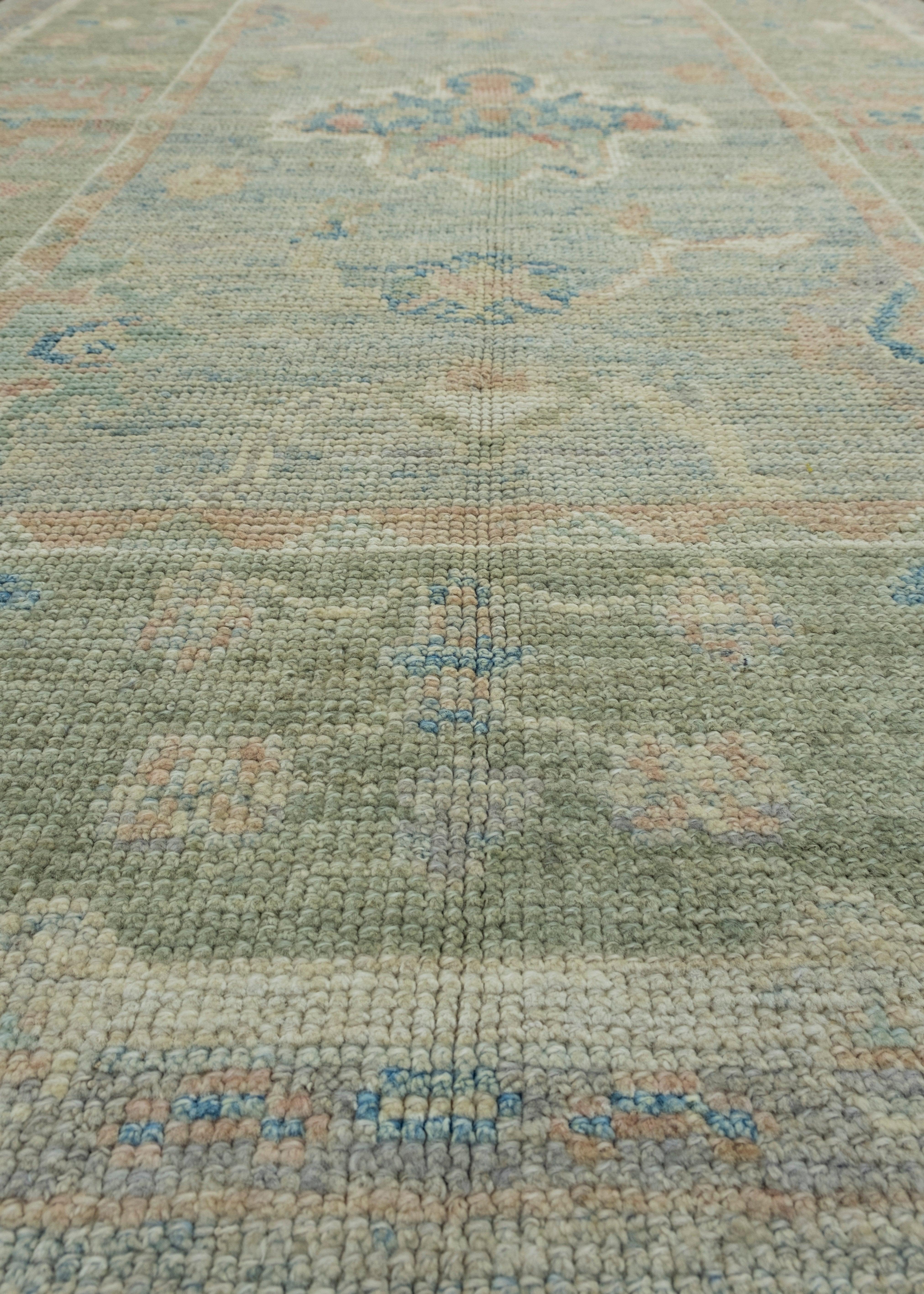 Contemporary Turkish Oushak Rug 3'10