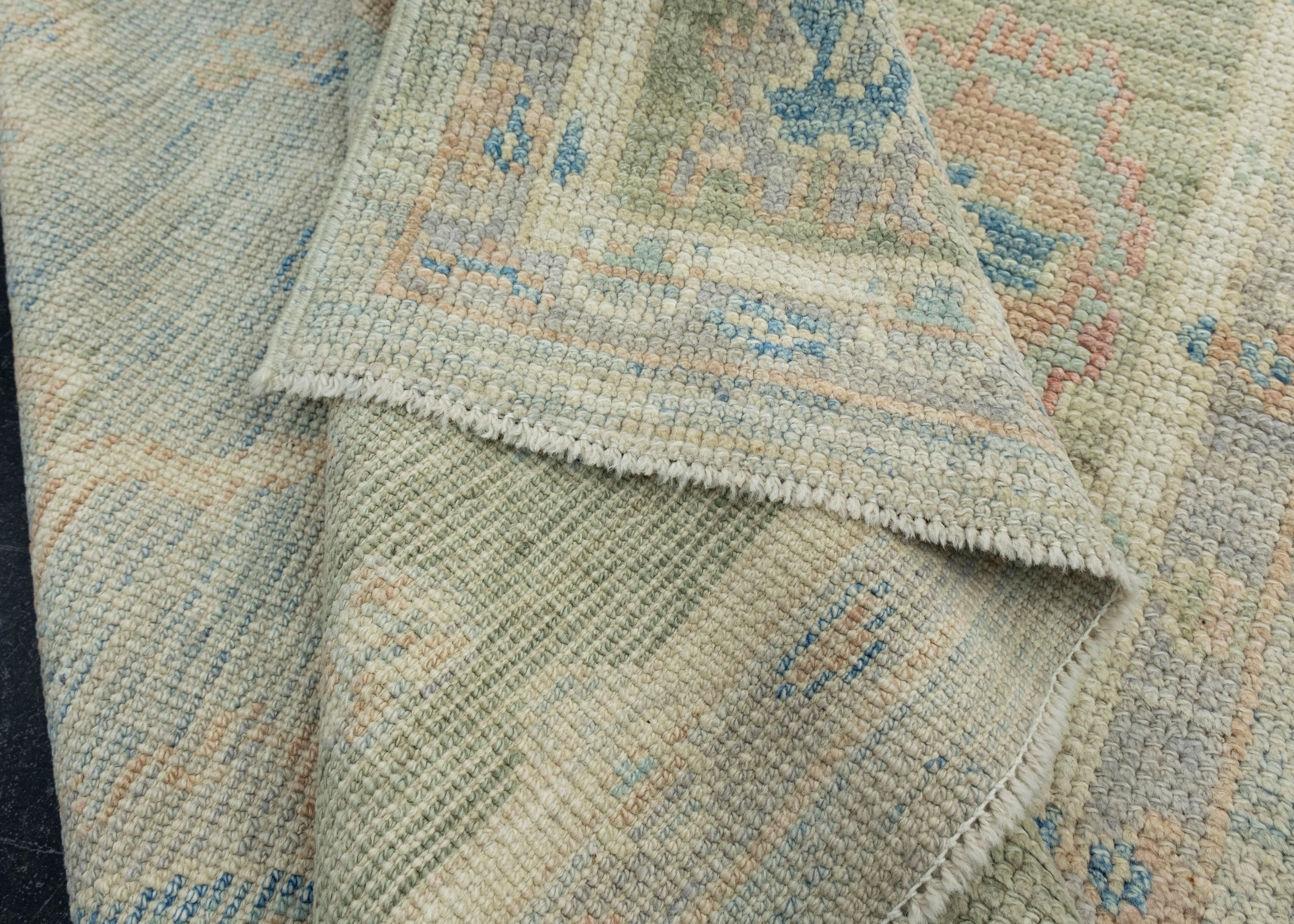 Turkish Oushak Rug 3'10