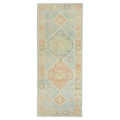 Turkish Oushak Rug 3'10" x 9'5" #18041