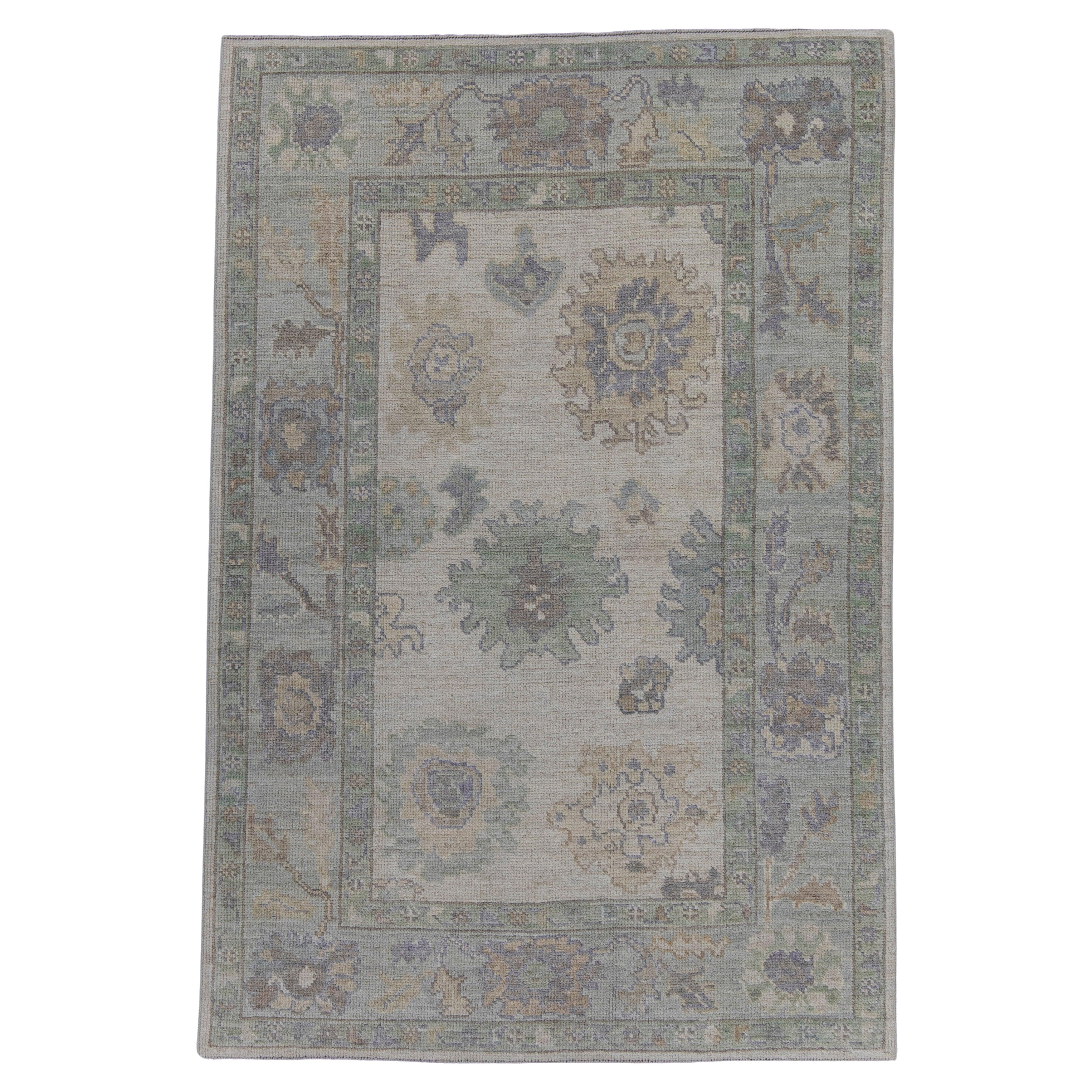 Tappeto Oushak turco 3'11" x 5'11" #16051