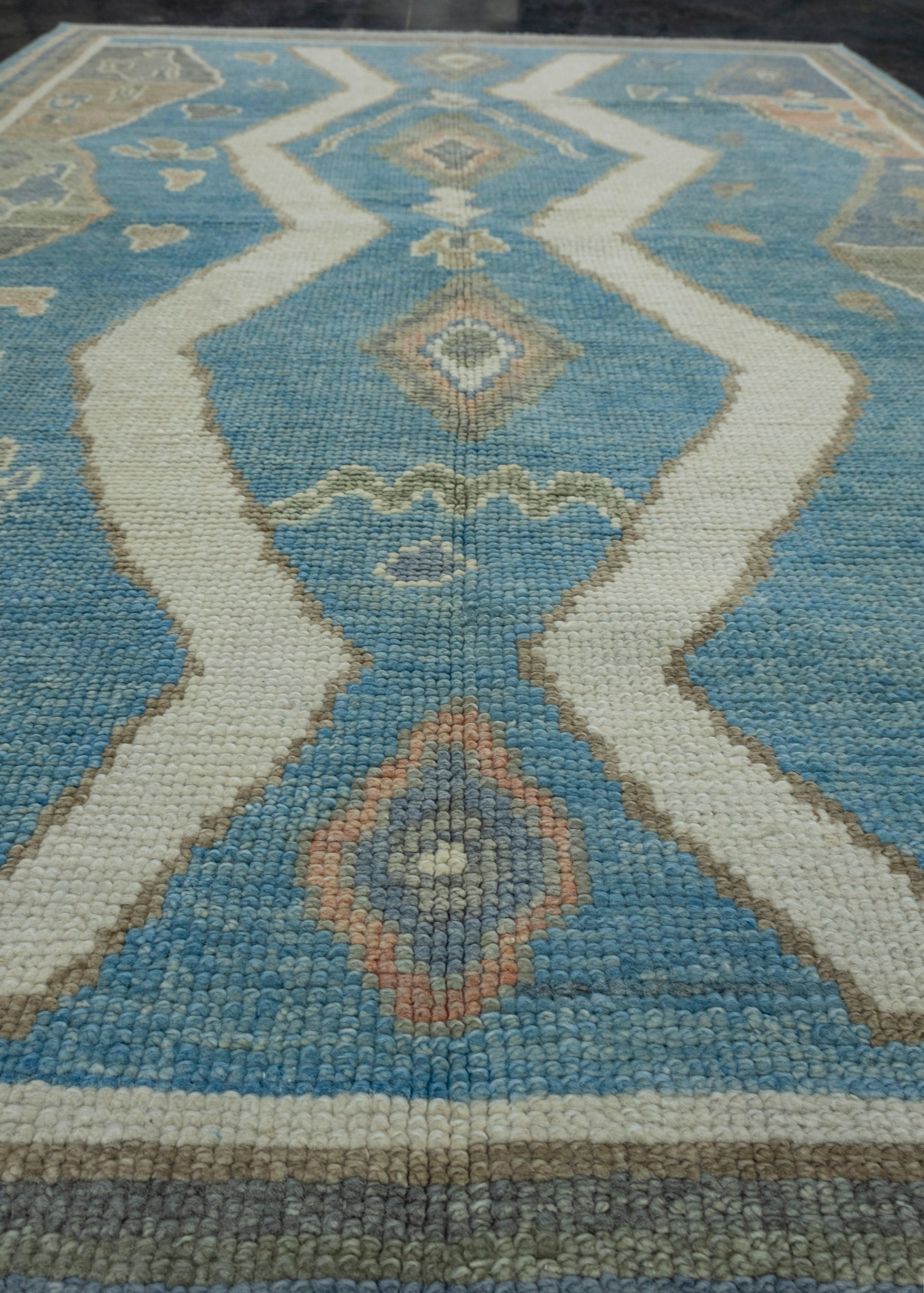 Contemporary Turkish Oushak Rug 3'11