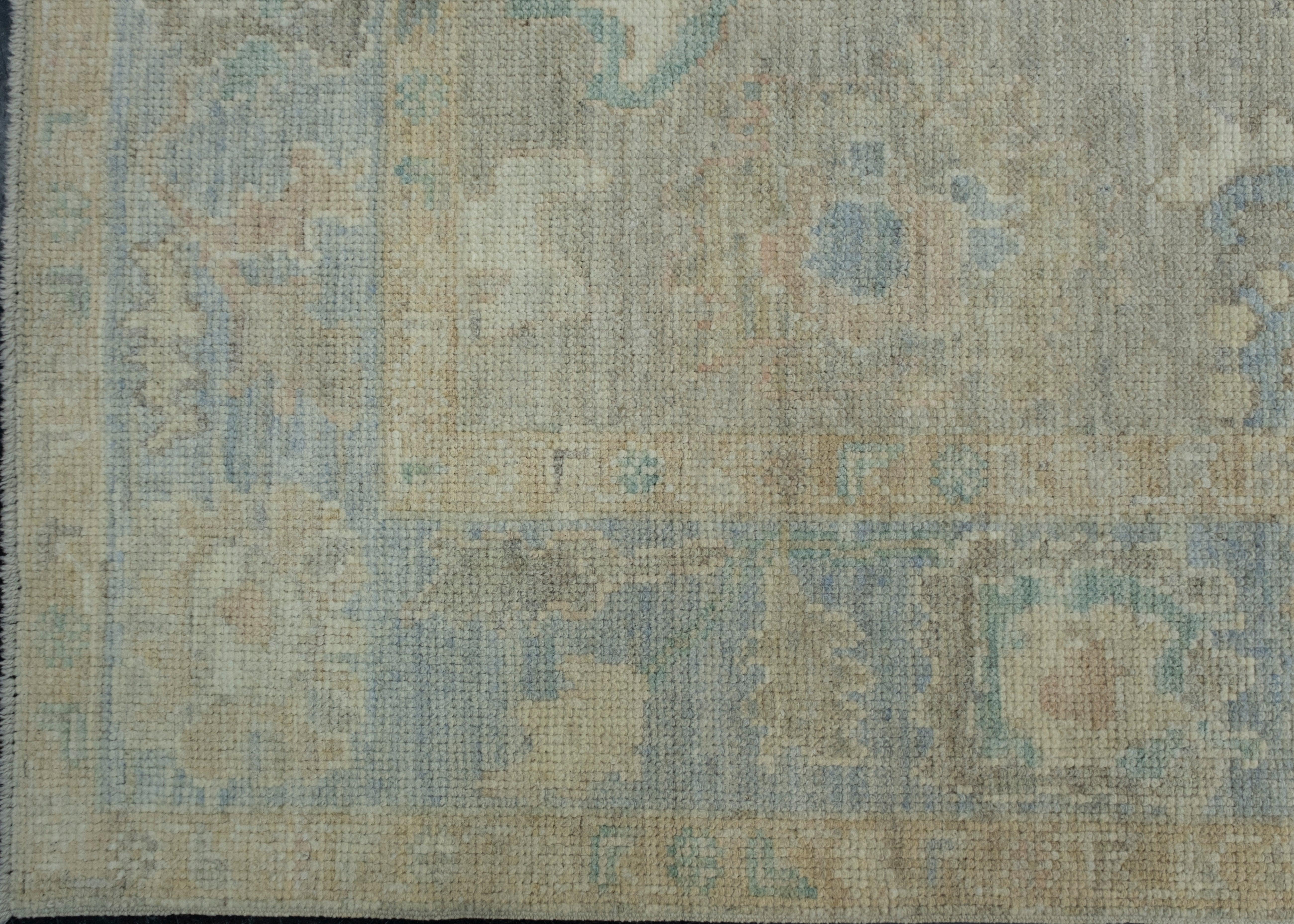 Turkish Oushak Rug 3'11