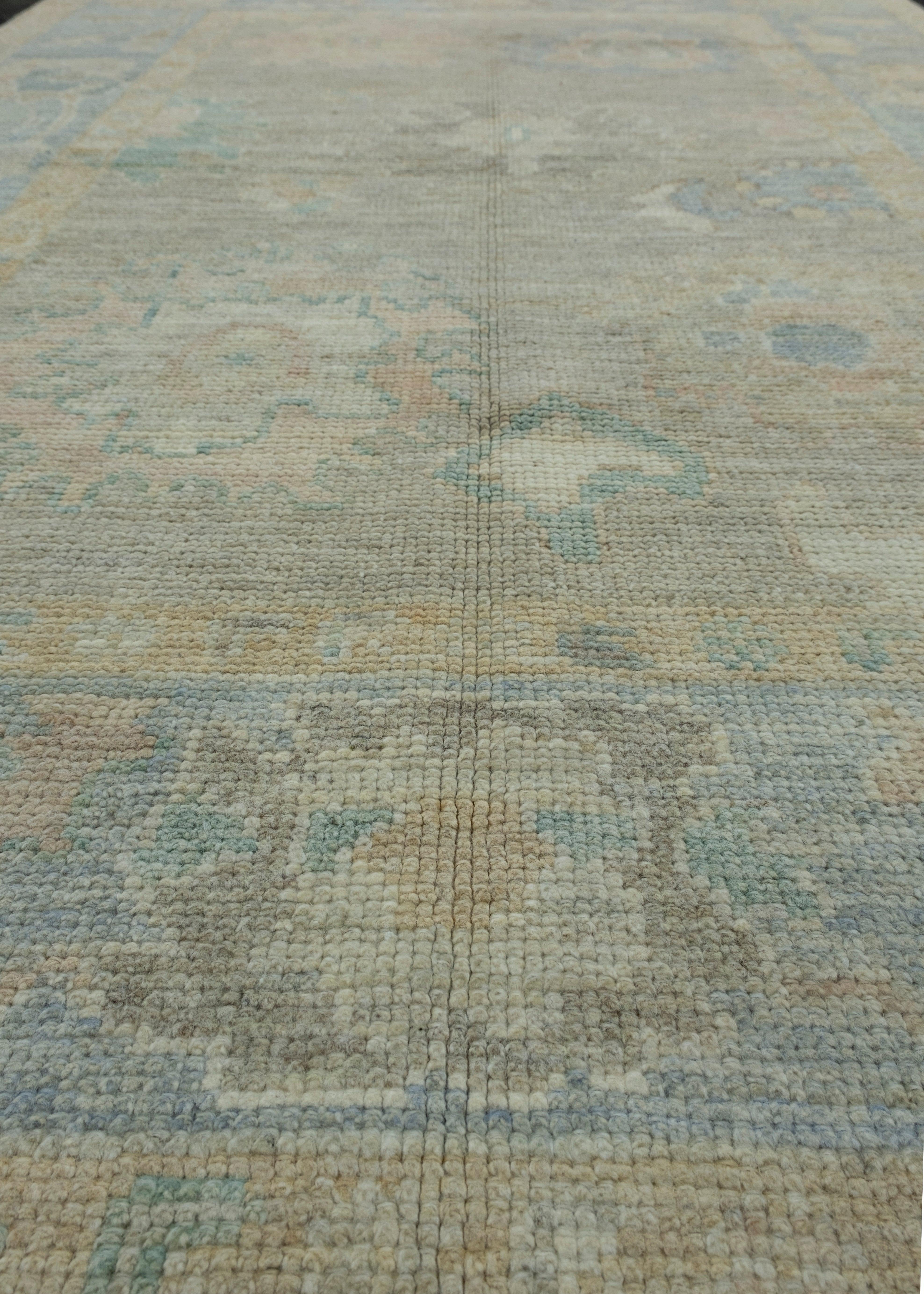 Contemporary Turkish Oushak Rug 3'11