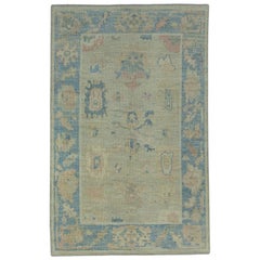 Tappeto Oushak turco 3'11" x 6'2" #17291