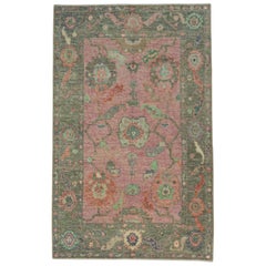 Türkischer Oushak-Teppich 3'11" x 6'4" #17144