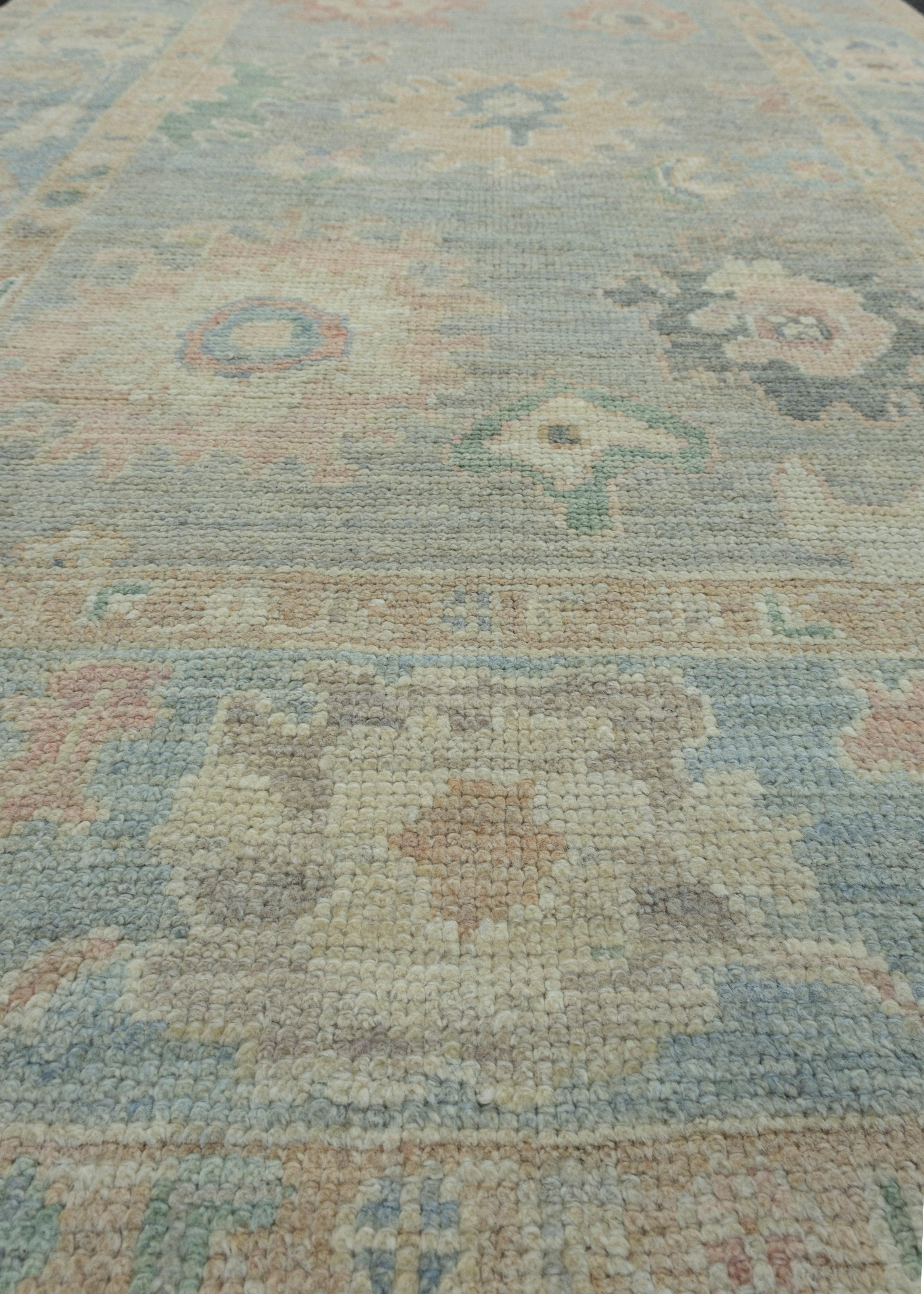 Contemporary Turkish Oushak Rug 3'11