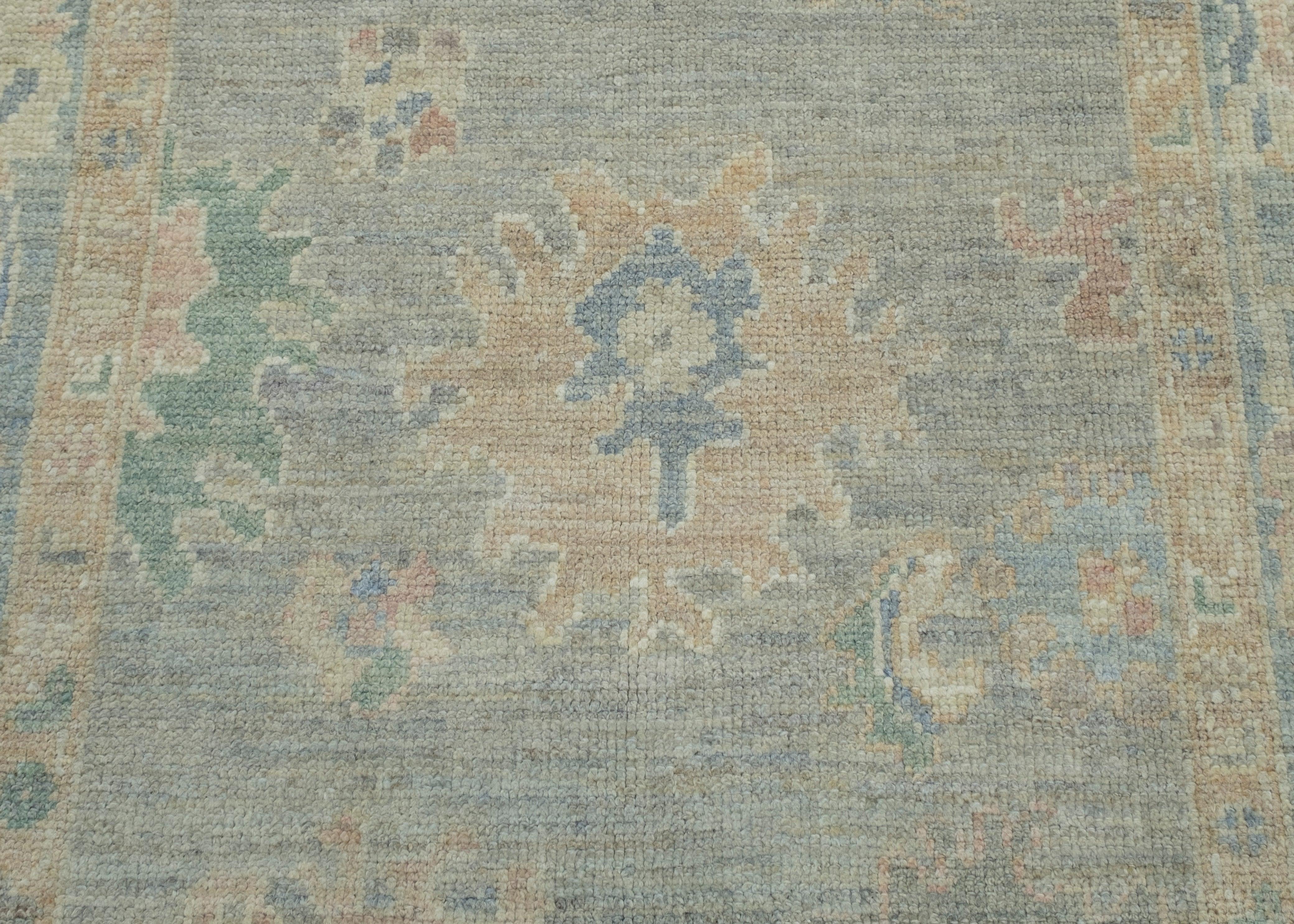 Wool Turkish Oushak Rug 3'11