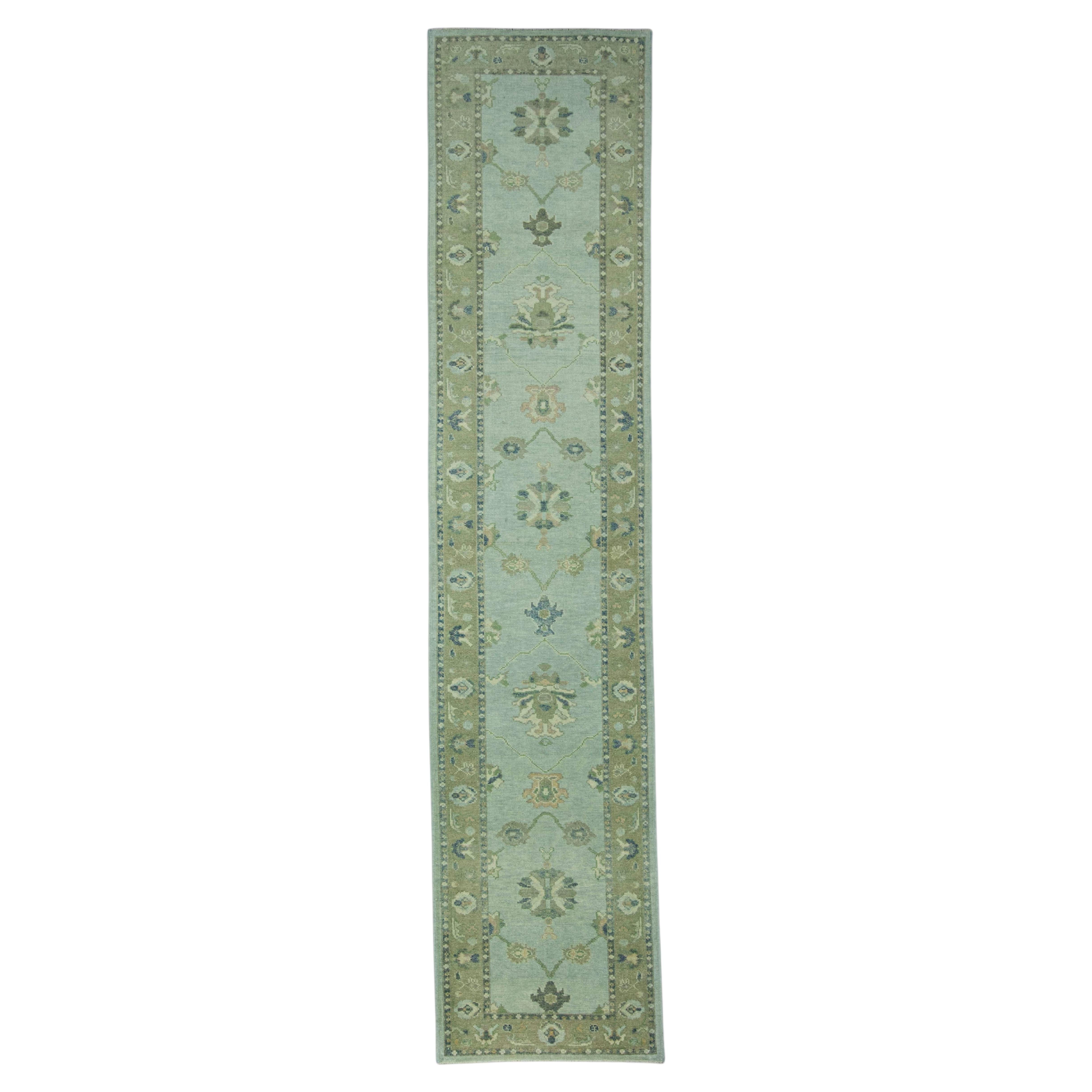 Turkish Oushak Rug 3'2" x 14'6" #19129